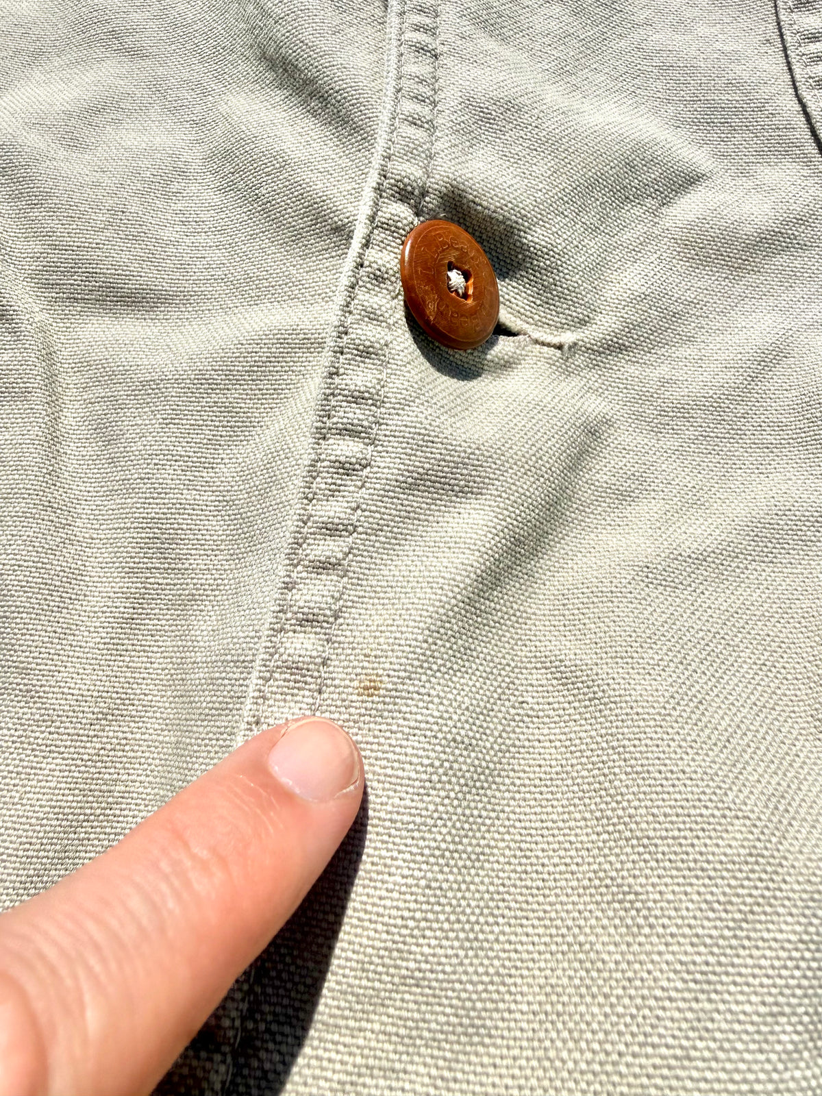 Vintage L.L. Bean Cotton Blanket Lined Barn Chore Coat Workwear Canvas Jacket XL