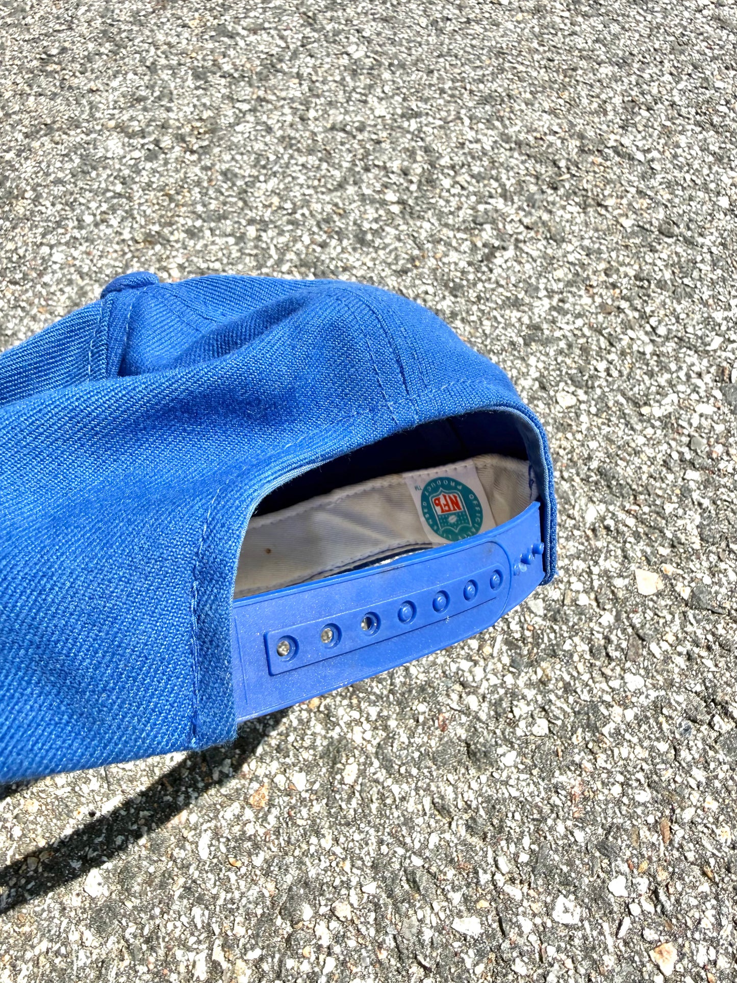 Vintage New England Patriots American Needle Wool 90's NFL Snapback Hat Blue