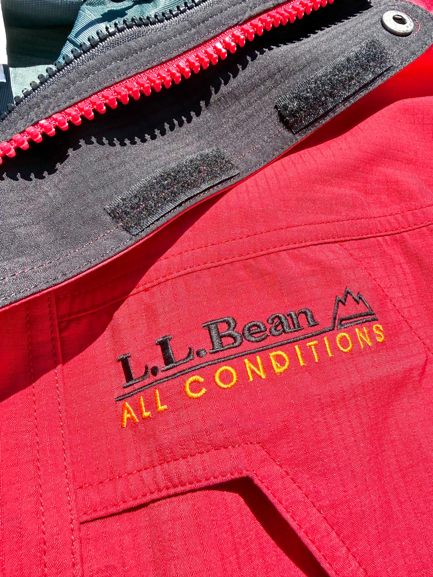 Vintage L.L. Bean ACG All Conditions Gear 90's Gore-Tex Jacket Men's Medium Tall Red