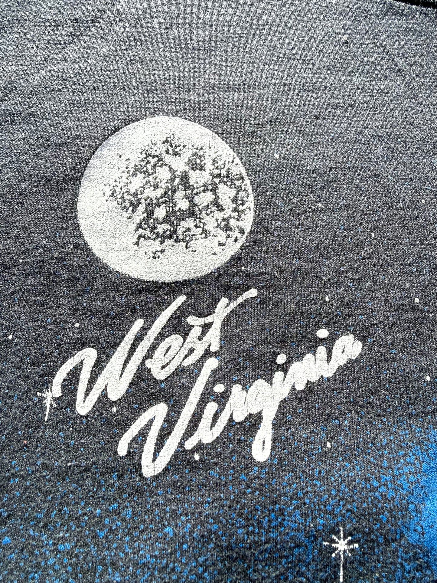 Vintage West Virginia Deer Nature T Shirt Screen Stars Single Stitch Size L Large