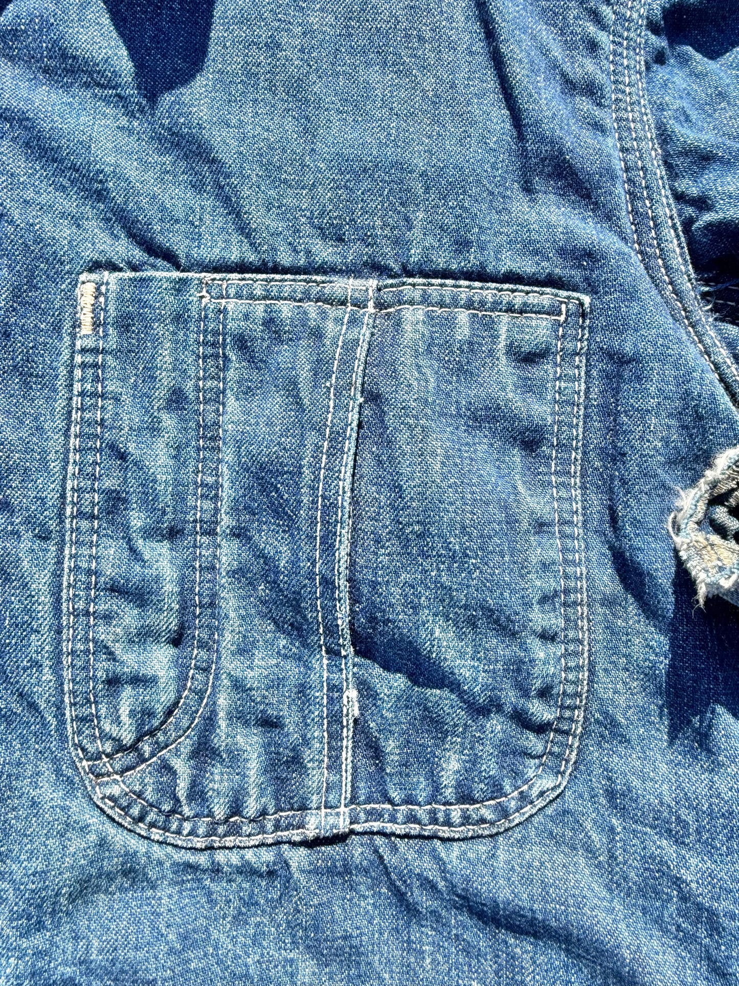 Vintage Hercules 40's 50's Detroit Blue Denim Blanket Lined Chore Jacket Medium