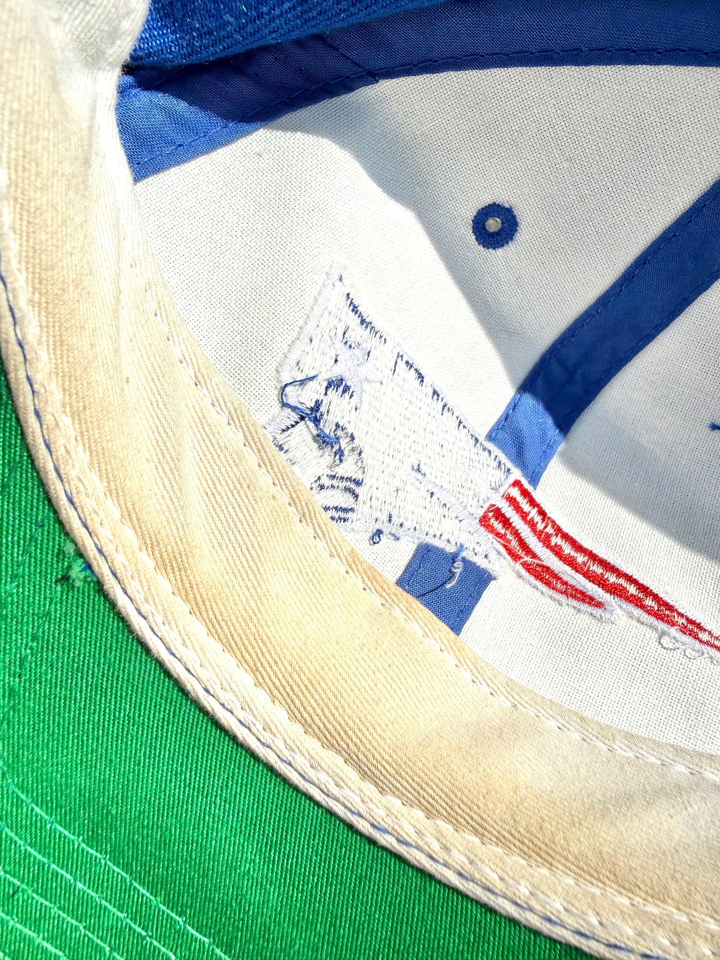 Vintage New England Patriots American Needle Wool 90's NFL Snapback Hat Blue
