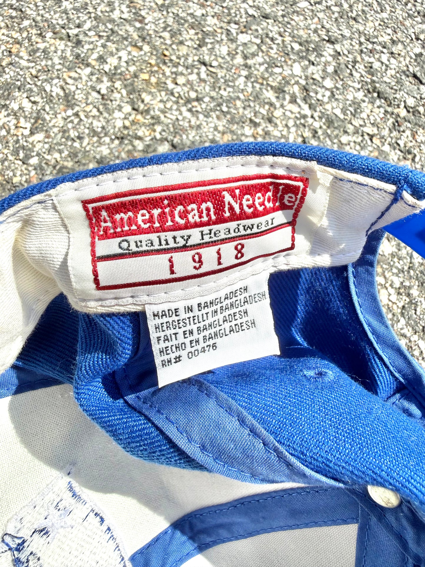Vintage New England Patriots American Needle Wool 90's NFL Snapback Hat Blue