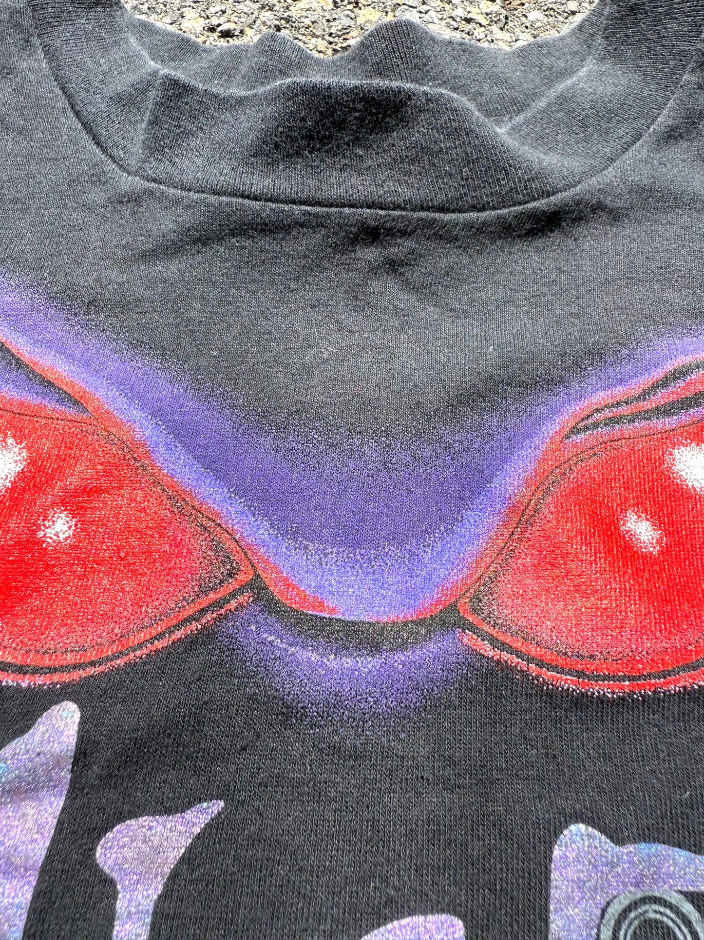 Vintage Walt Disney World Alien Encounter Ride 90's T Shirt Size M Medium Black