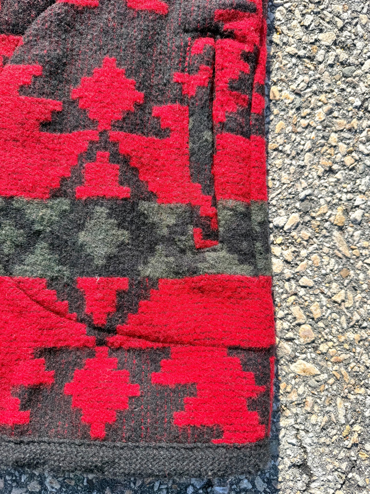Vintage Woolrich Native Navajo Southwestern Geometric Wool Vest Unisex Size S Small