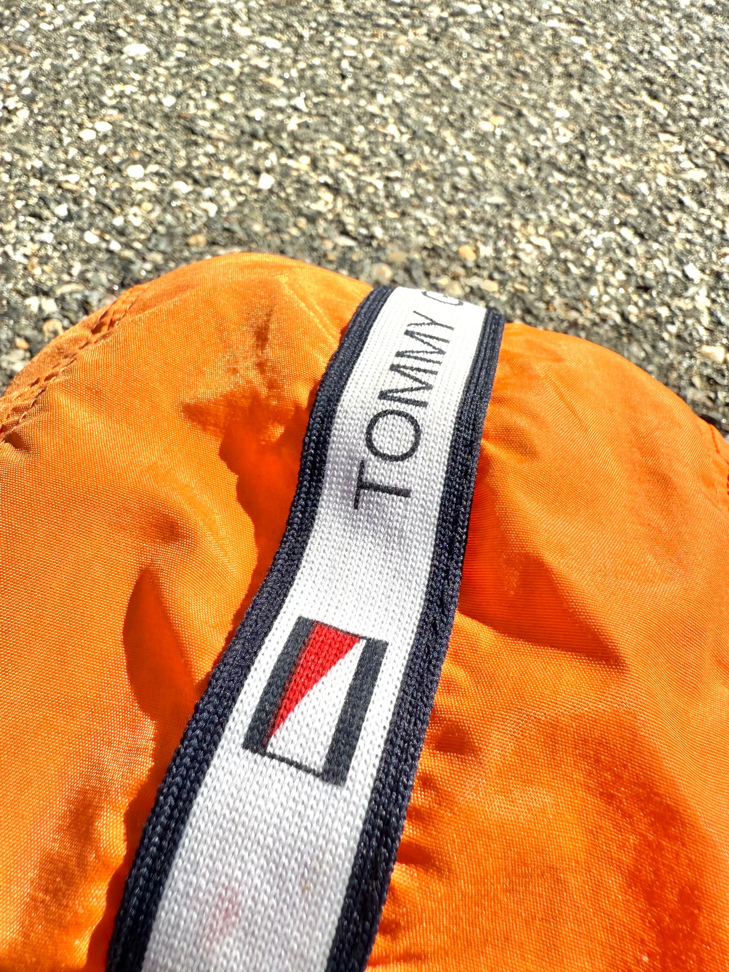 Vintage Tommy Hilfiger Retro 90's 5 Panel Hat Cap Hunter Orange