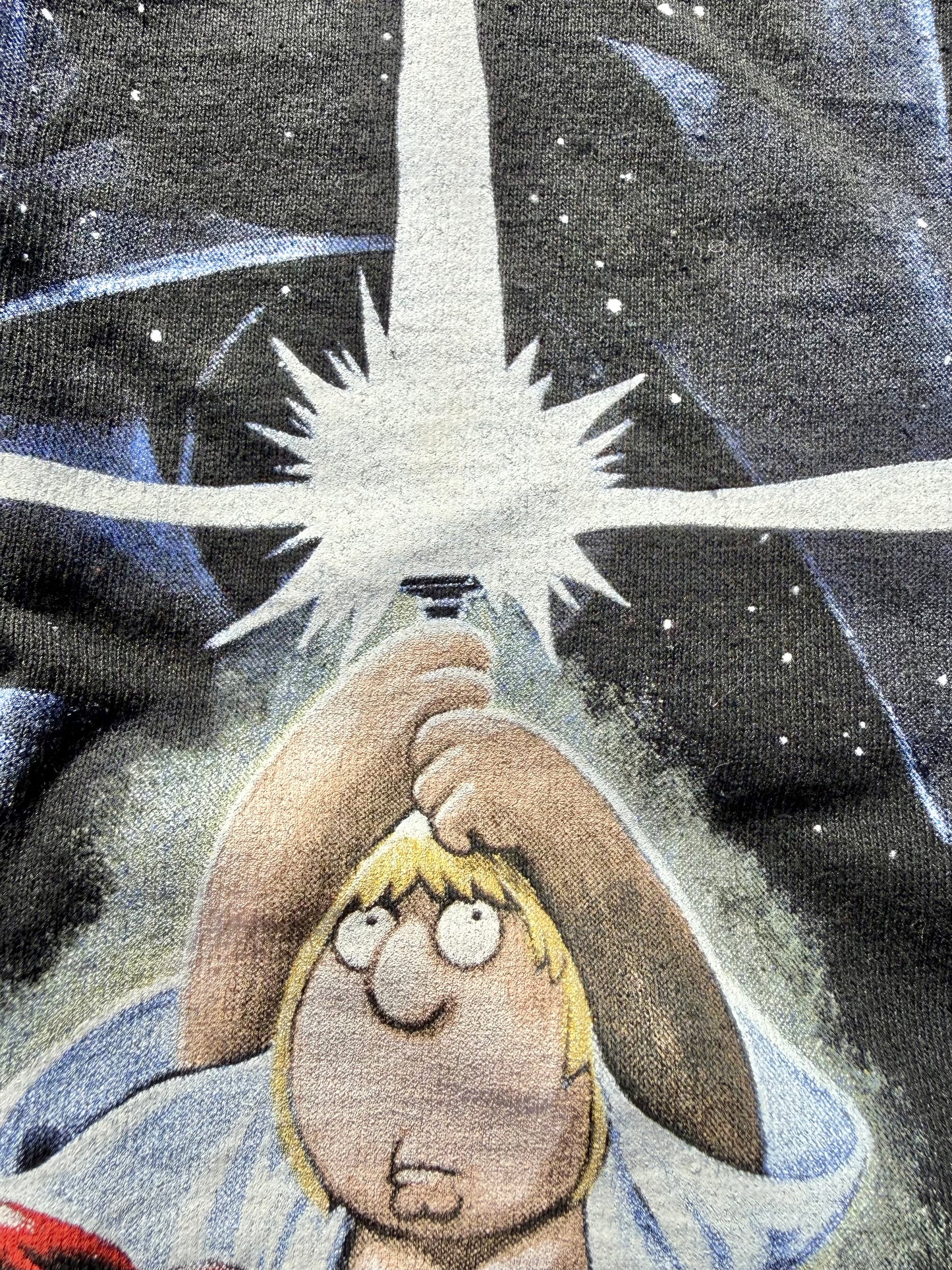 Vintage Family Guy Star Wars Cartoon Sci Fi TV Show T Shirt Size XL 2007 Black