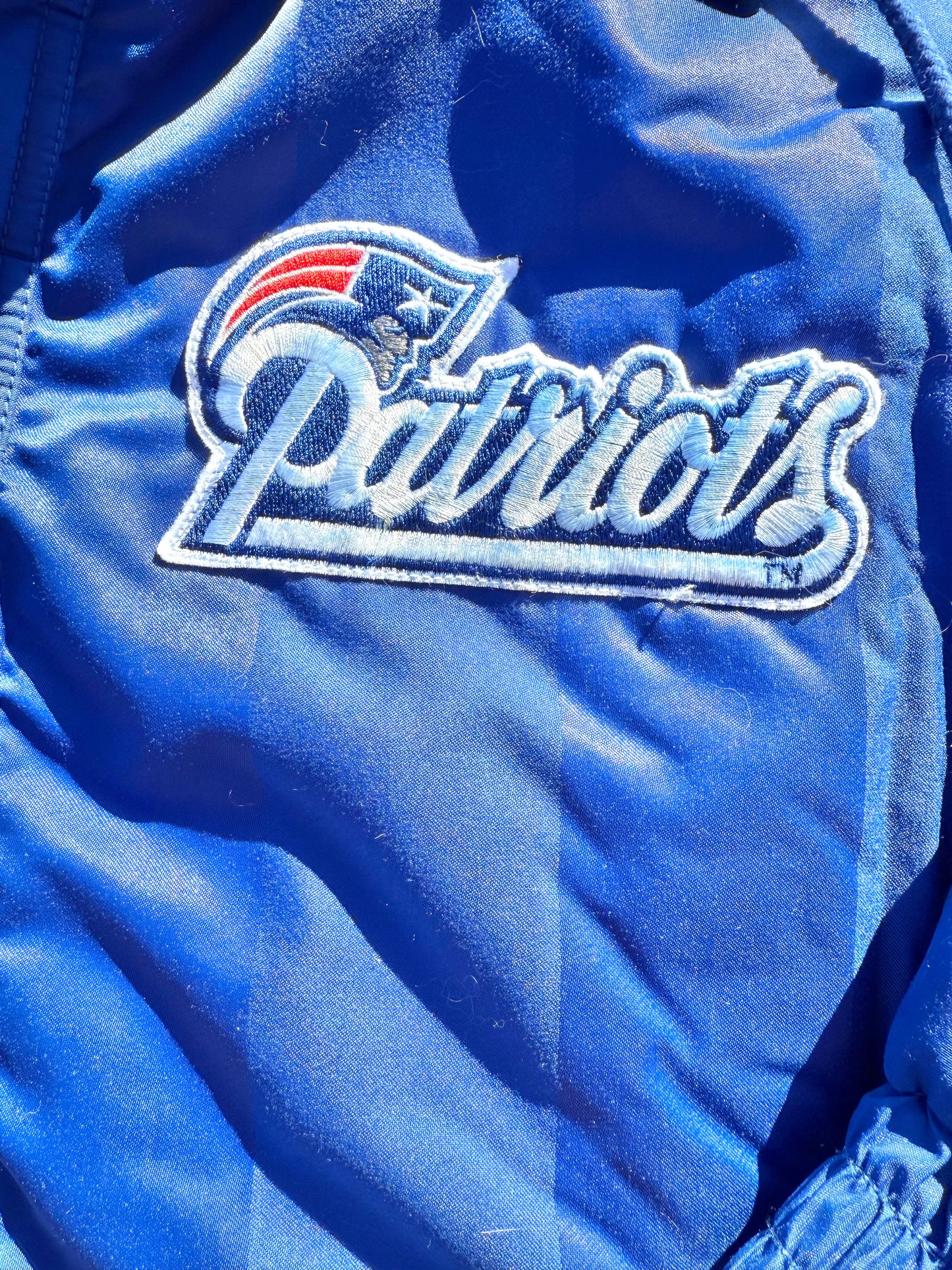 Vintage Apex One New England Patriots 90's NFL Pro Line Full Zip Puffer Jacket XL