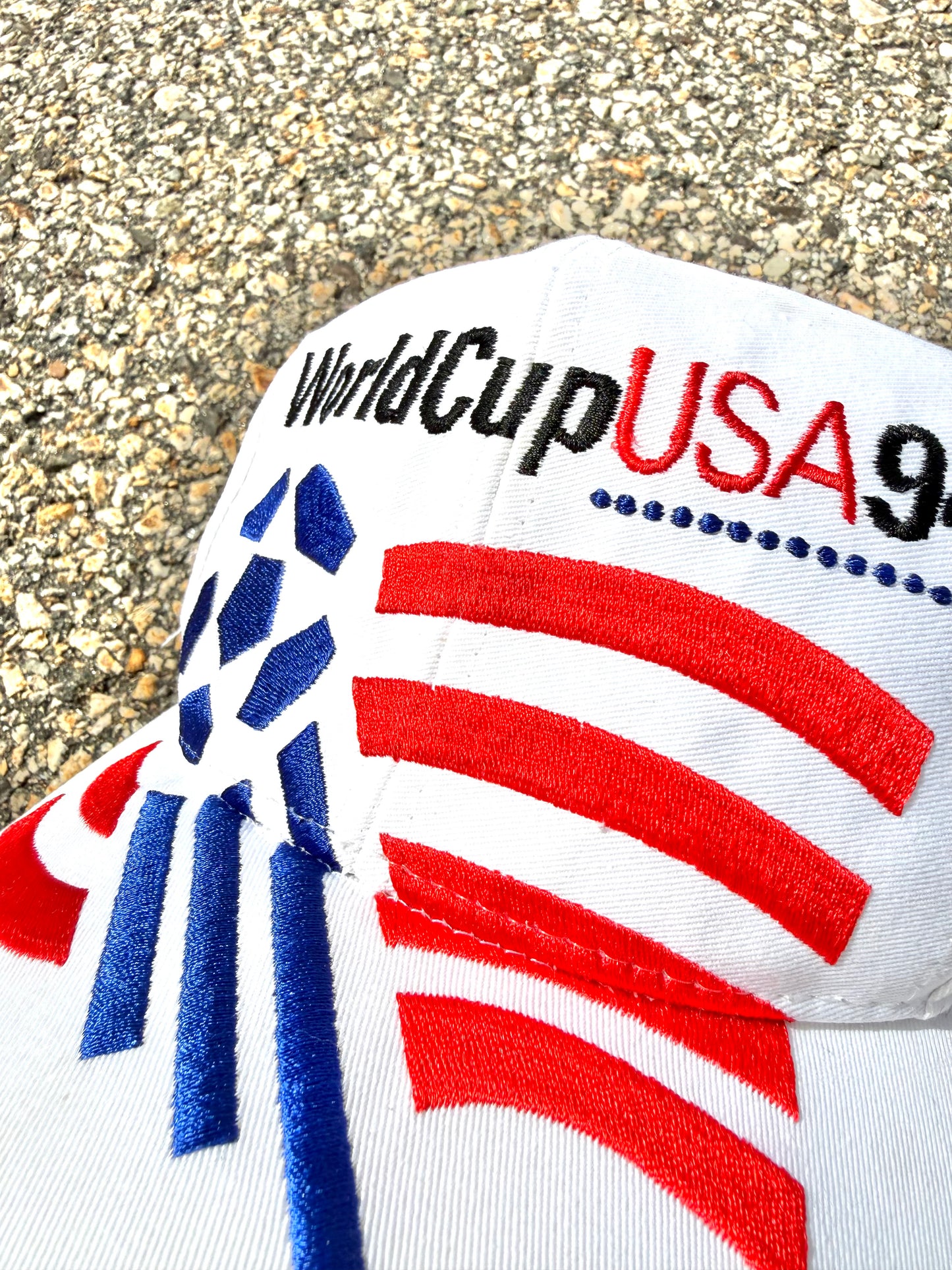 Vintage Adidas World Cup 1994 Soccer USA Retro 90's Snapback Hat