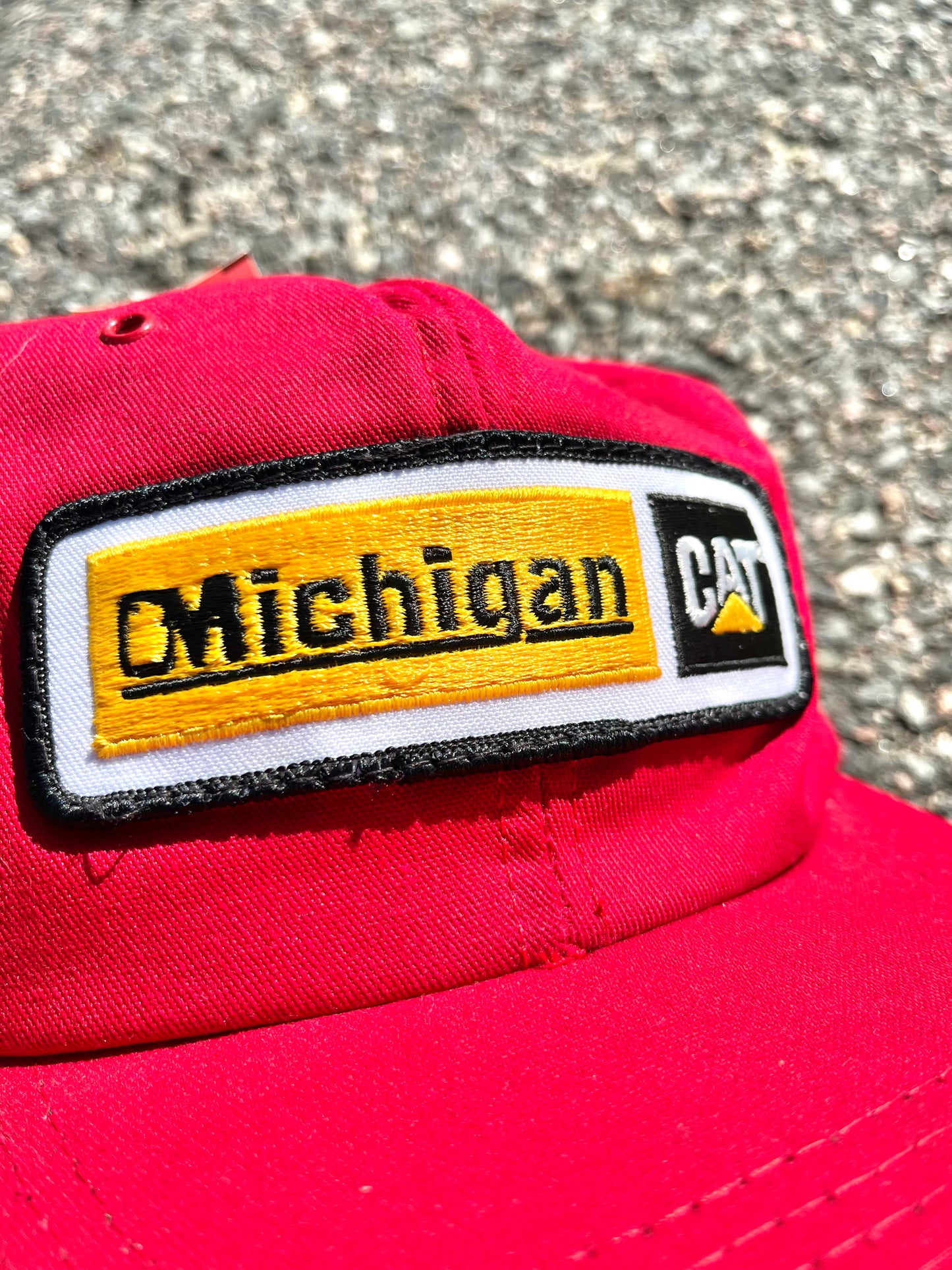 Vintage CAT Michigan Deadstock 80's Retro Heritage Snapback Hat