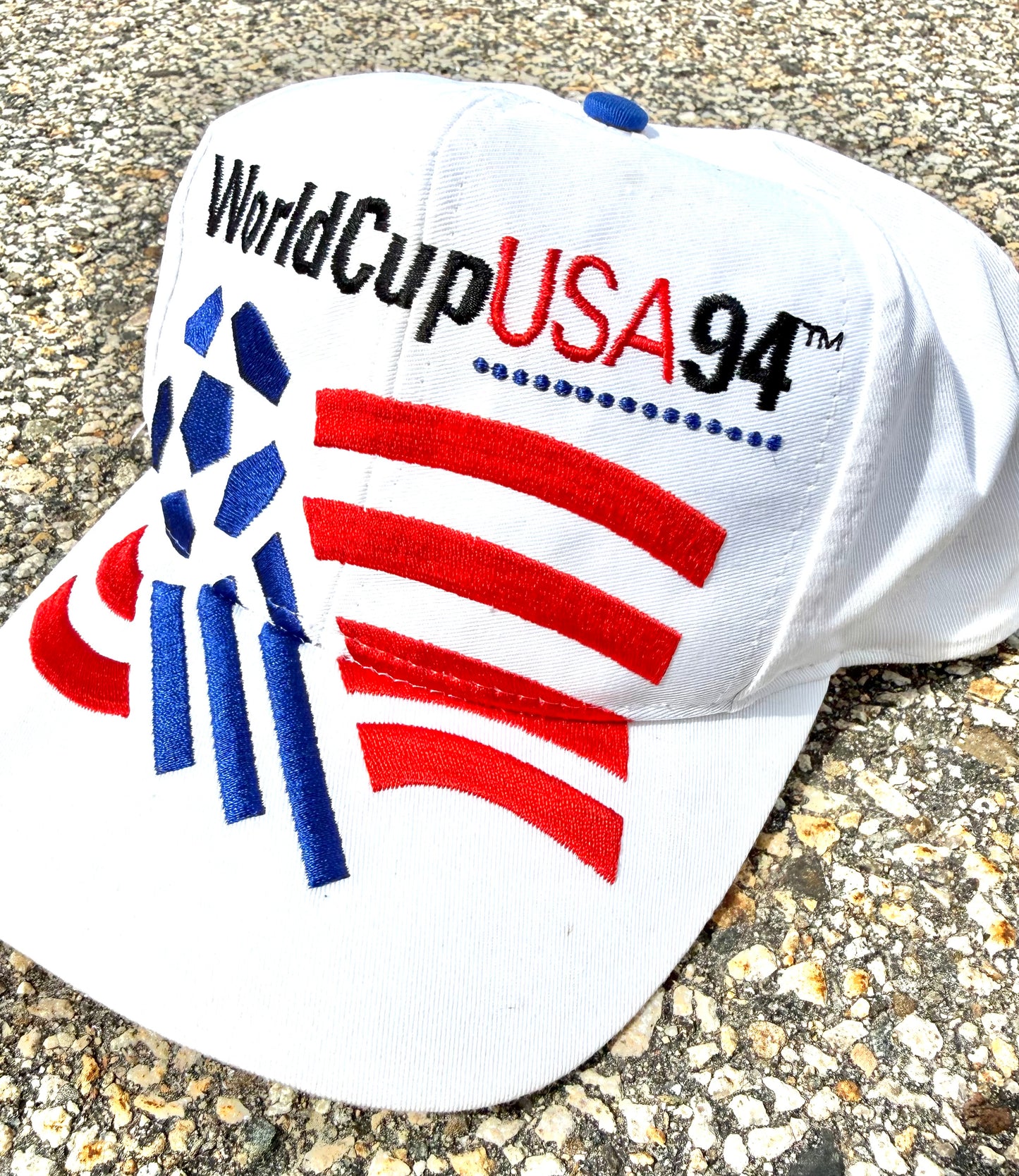 Vintage Adidas World Cup 1994 Soccer USA Retro 90's Snapback Hat