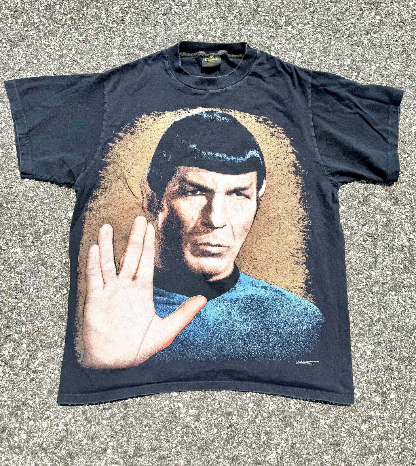 Vintage Star Trek Shirt Large Spock Live Long Prosper 90's Changes Promo Black1991