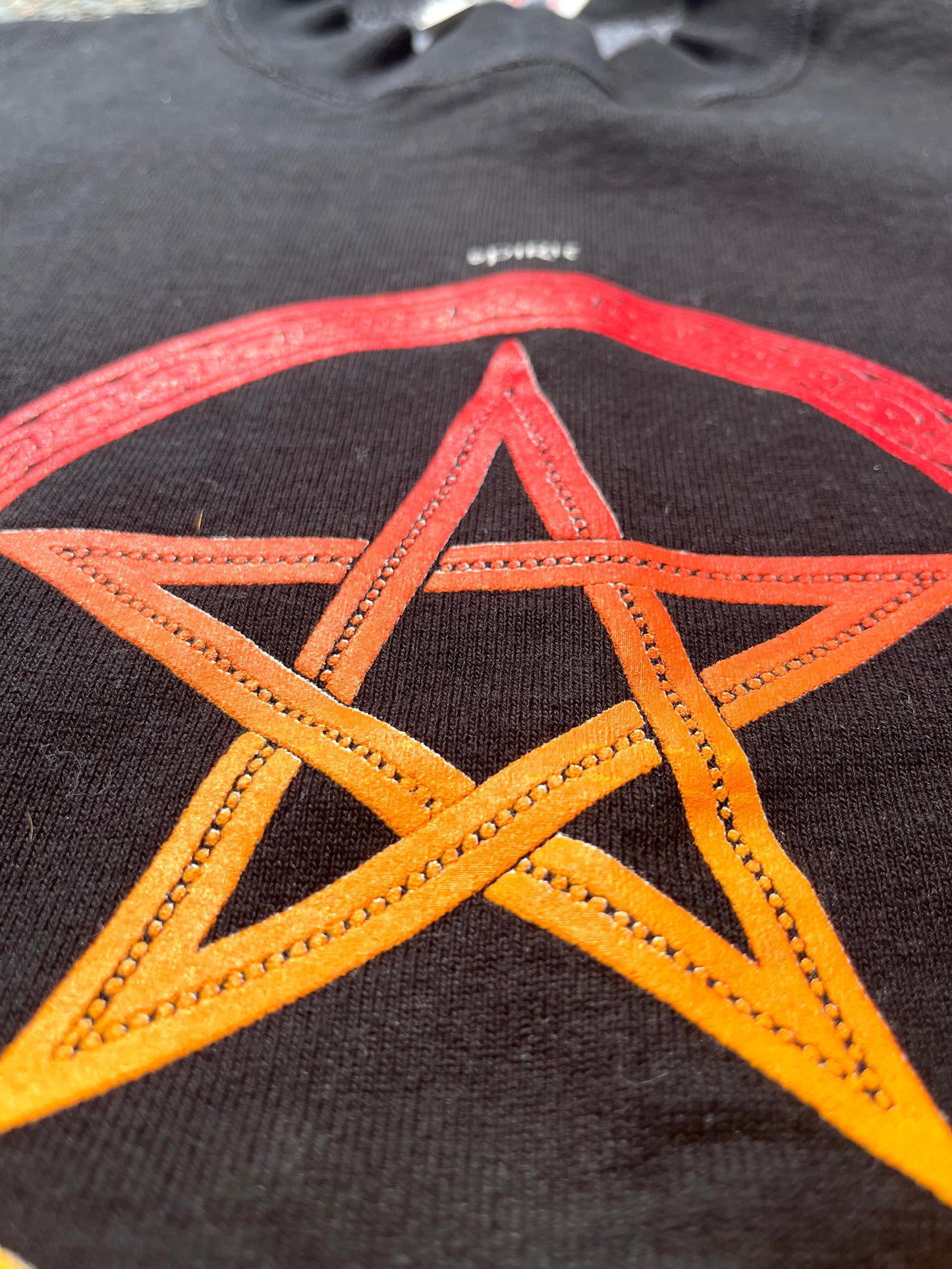 Vintage Salem, Massachusetts Witches Coven Pentagram 90's Halloween Crewneck Sweatshirt XL