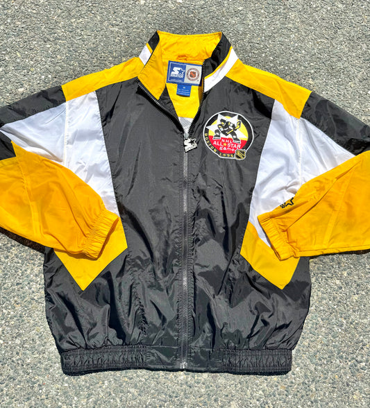 Vintage Starter Boston Bruins 1996 NHL All Star Game 90s Windbreaker Jacket Size M Medium