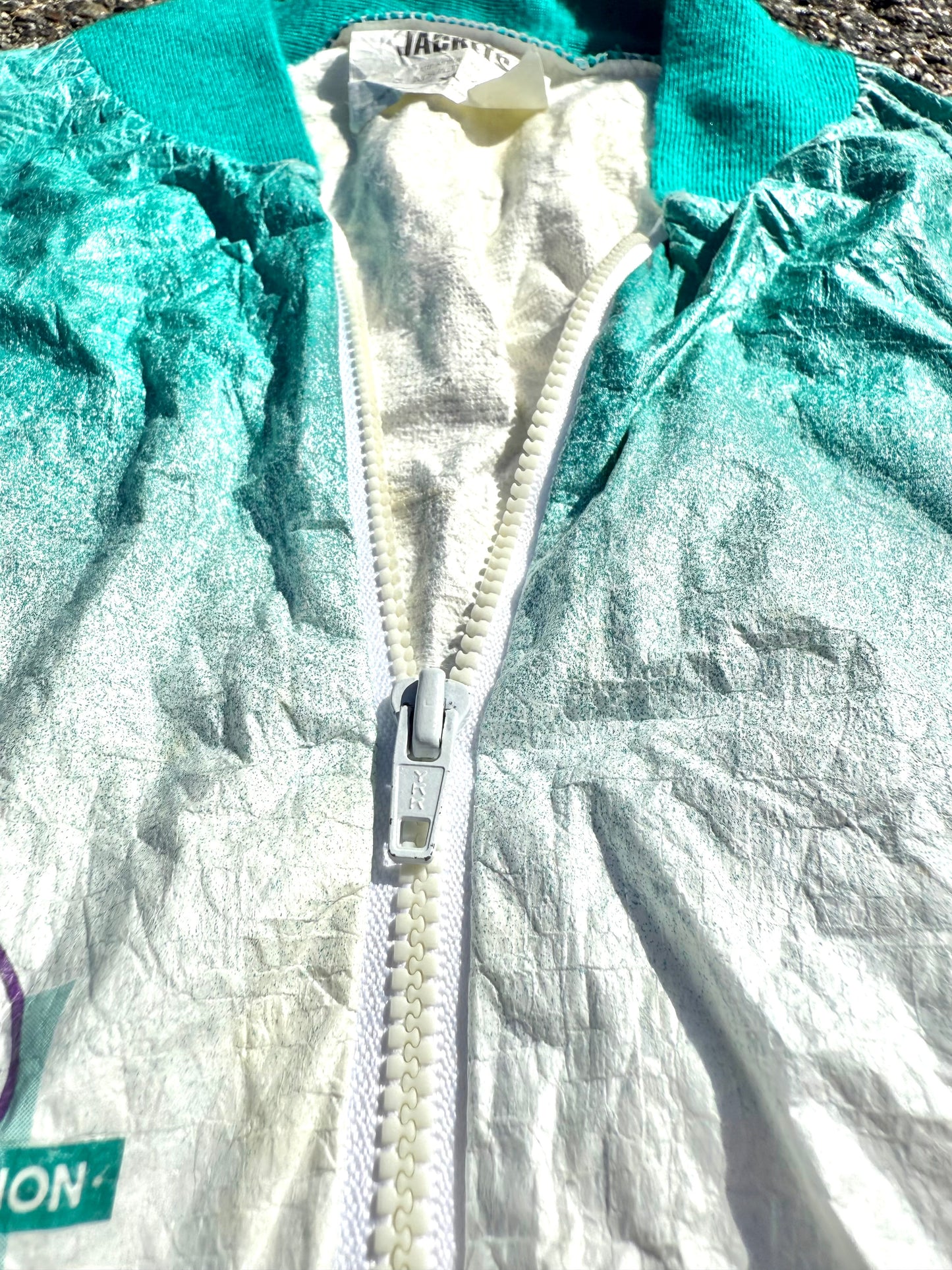 Vintage Boston Marathon B.A.A. Retro All Over Print AOP Race Jacket Size XL