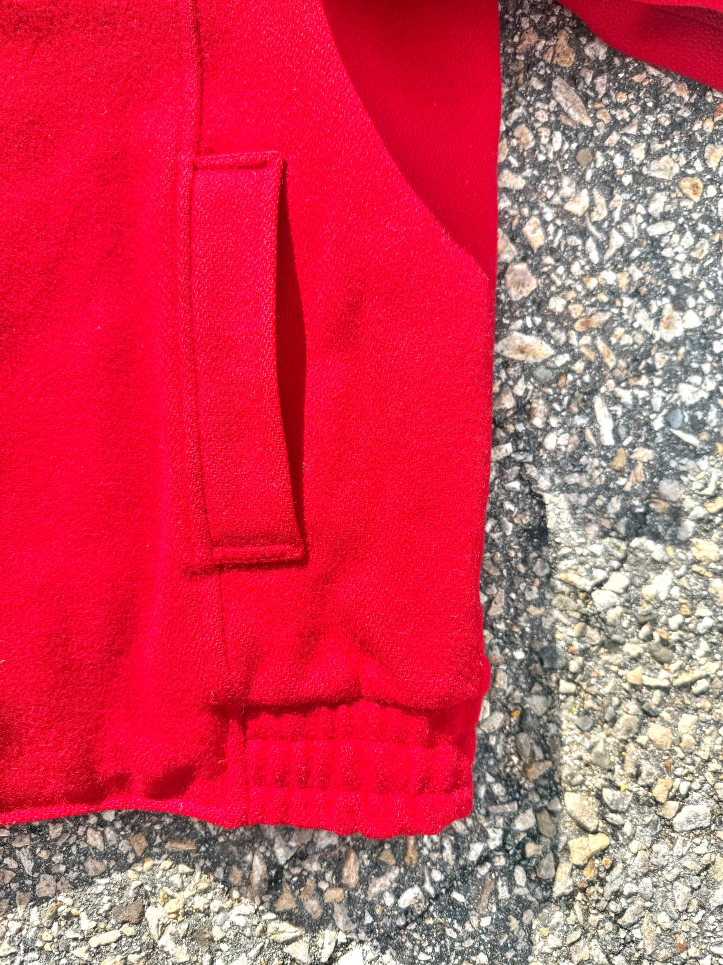 Vintage Zero King Mackinaw Ranger Red Retro 50's Wool Bomber Jacket Coat Size 40