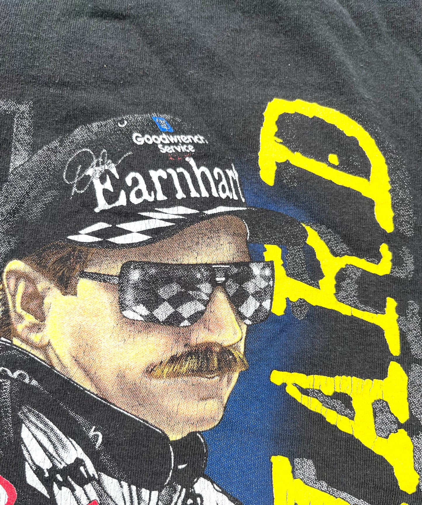 Vintage Dale Earnhardt NASCAR Competitor's View "Run Hard Stop Fast" Retro 90's Winston Cup T Shirt Size XL 1997