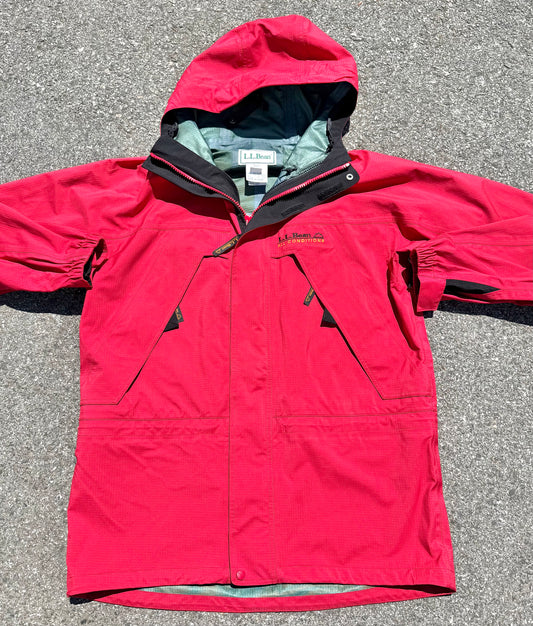 Vintage L.L. Bean ACG All Conditions Gear 90's Gore-Tex Jacket Men's Medium Tall Red