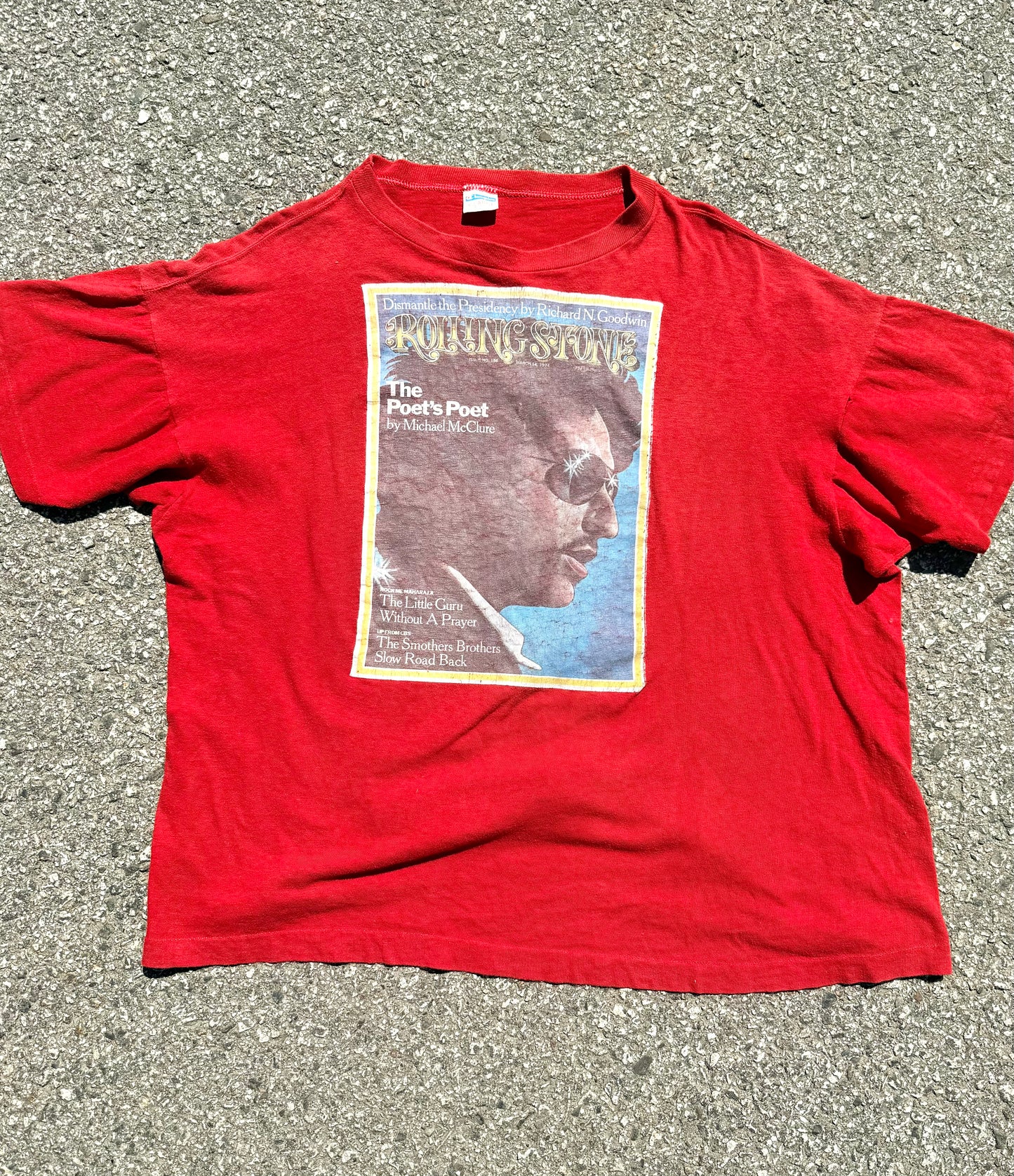 Vintage Champion Bob Dylan 70's Rolling Stone Magazine Cover T Shirt Large 1970's