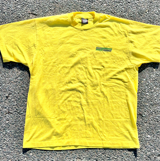 Vintage Massachusetts Highway Department 90's Screen Stars Workwear T Shirt XL