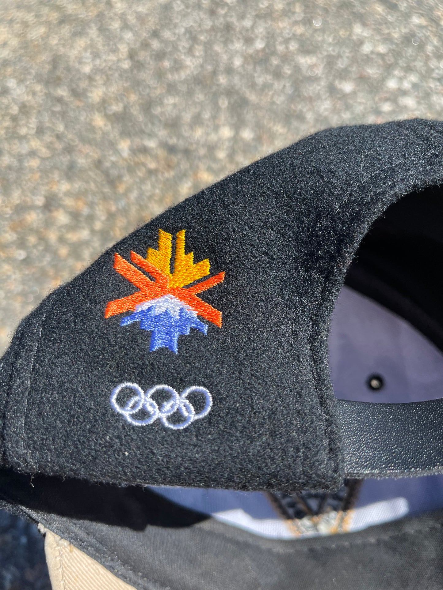 Vintage Deadstock Winter Olympics Salt Lake City 2002 Wool Suede Clasp Cap Hat