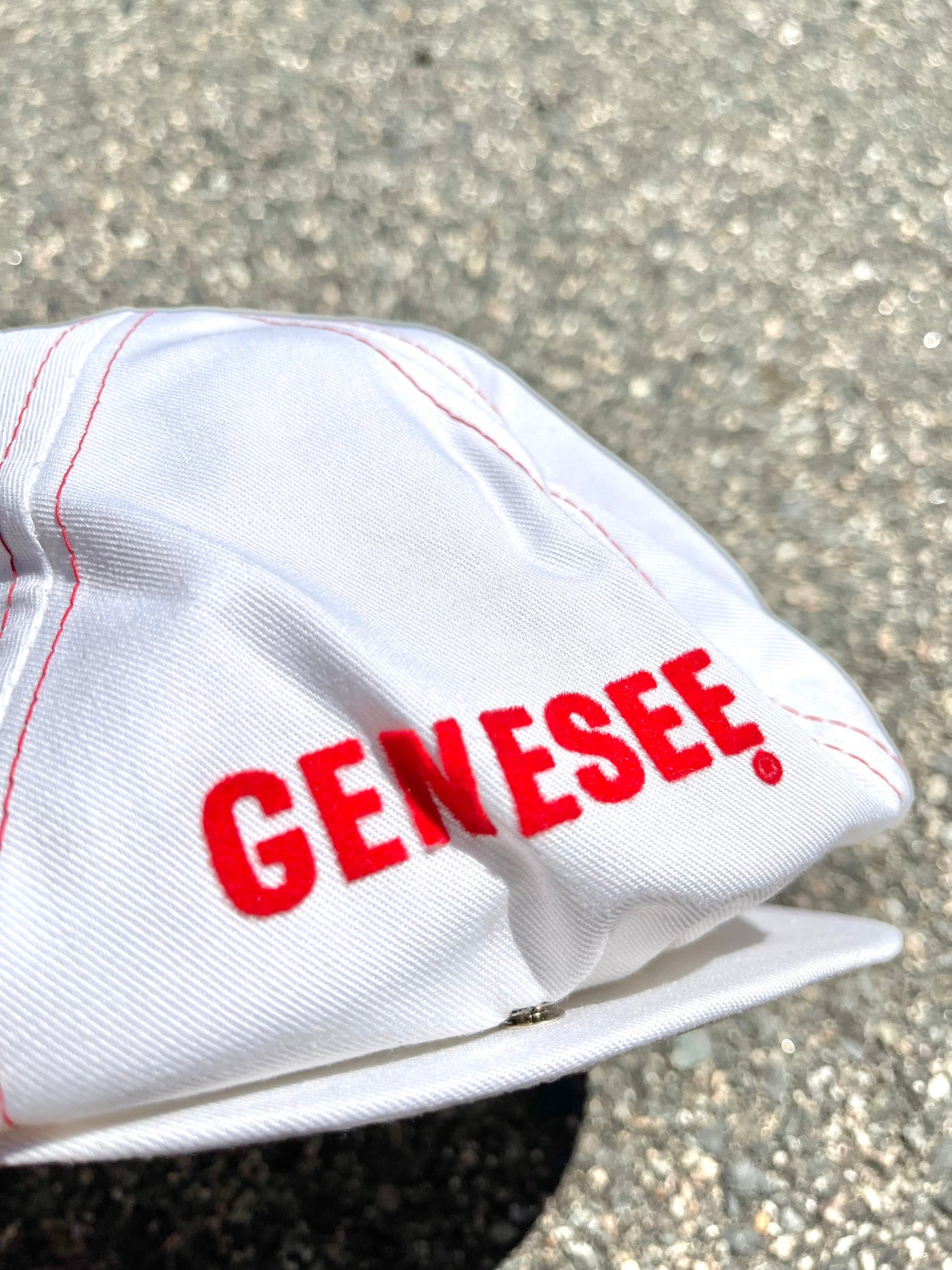 Vintage Genesee Brewing Company Beer Retro 70's 80's Newsboy Painters Snapback Hat Cap