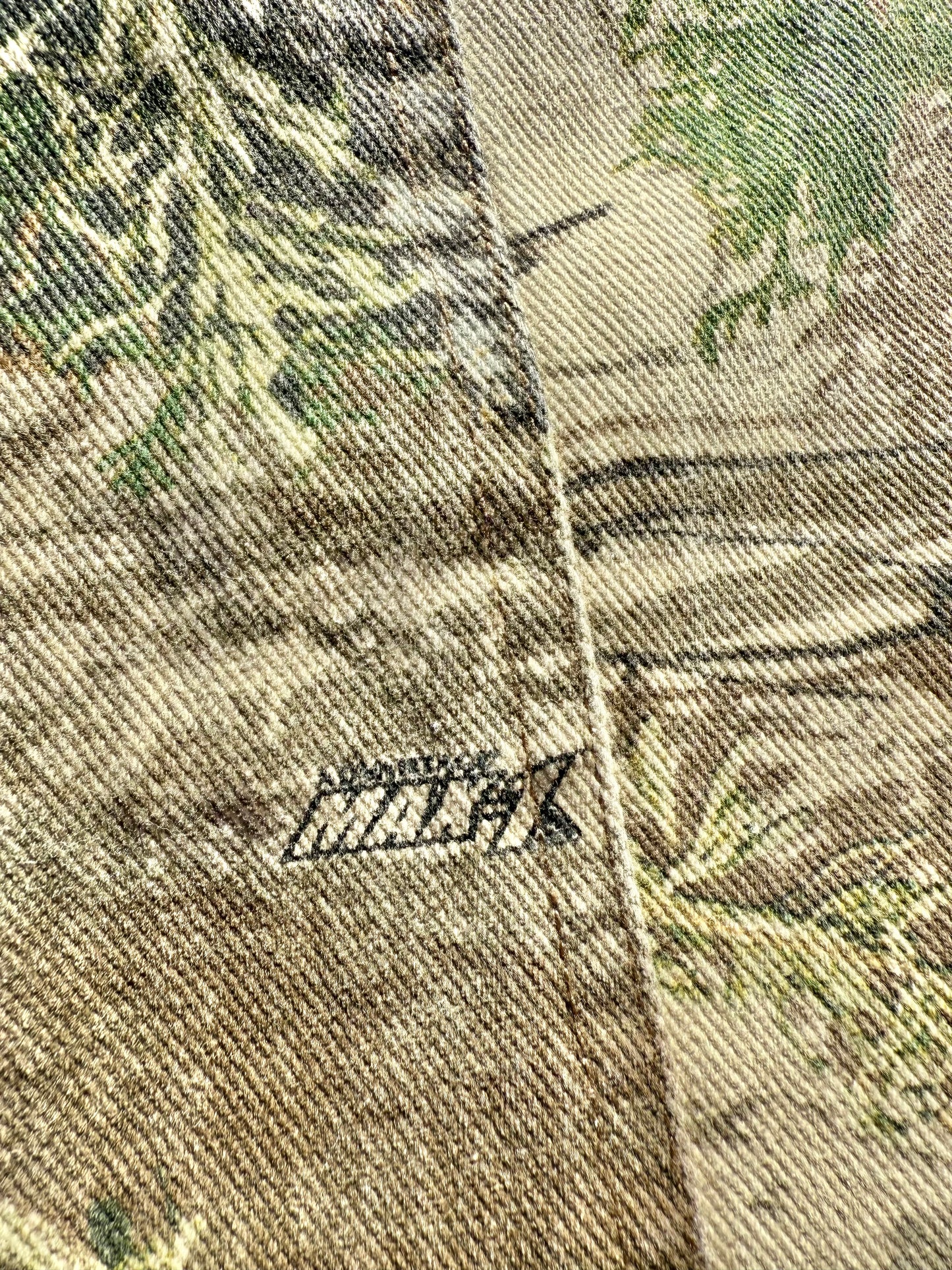 Vintage Roper Western All Over Mossy Camo Camouflage Denim Jacket Men's XL