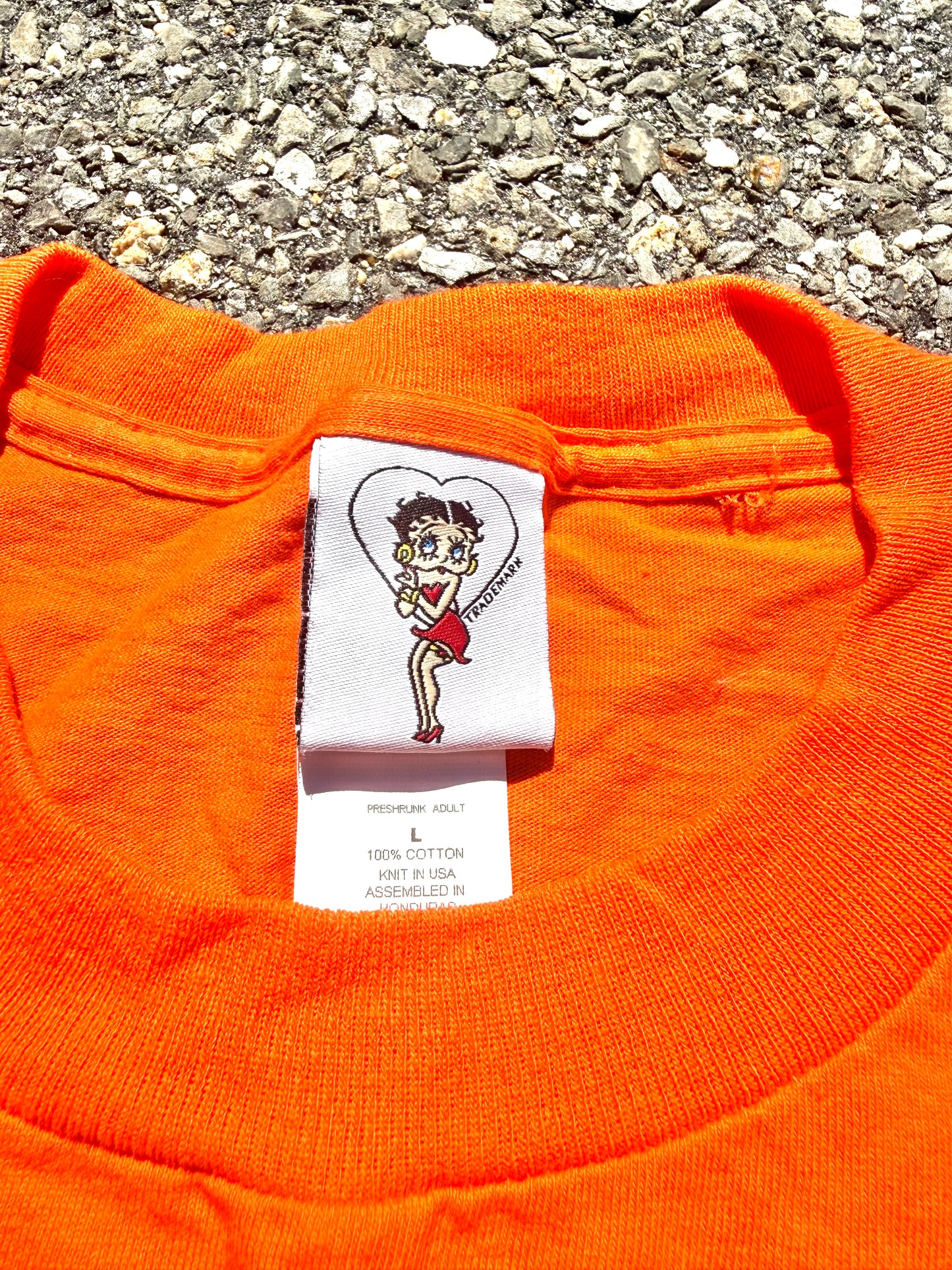 Vintage Betty Boop Spooky Halloween Witch Cartoon Retro 90's T Shirt Large 2000