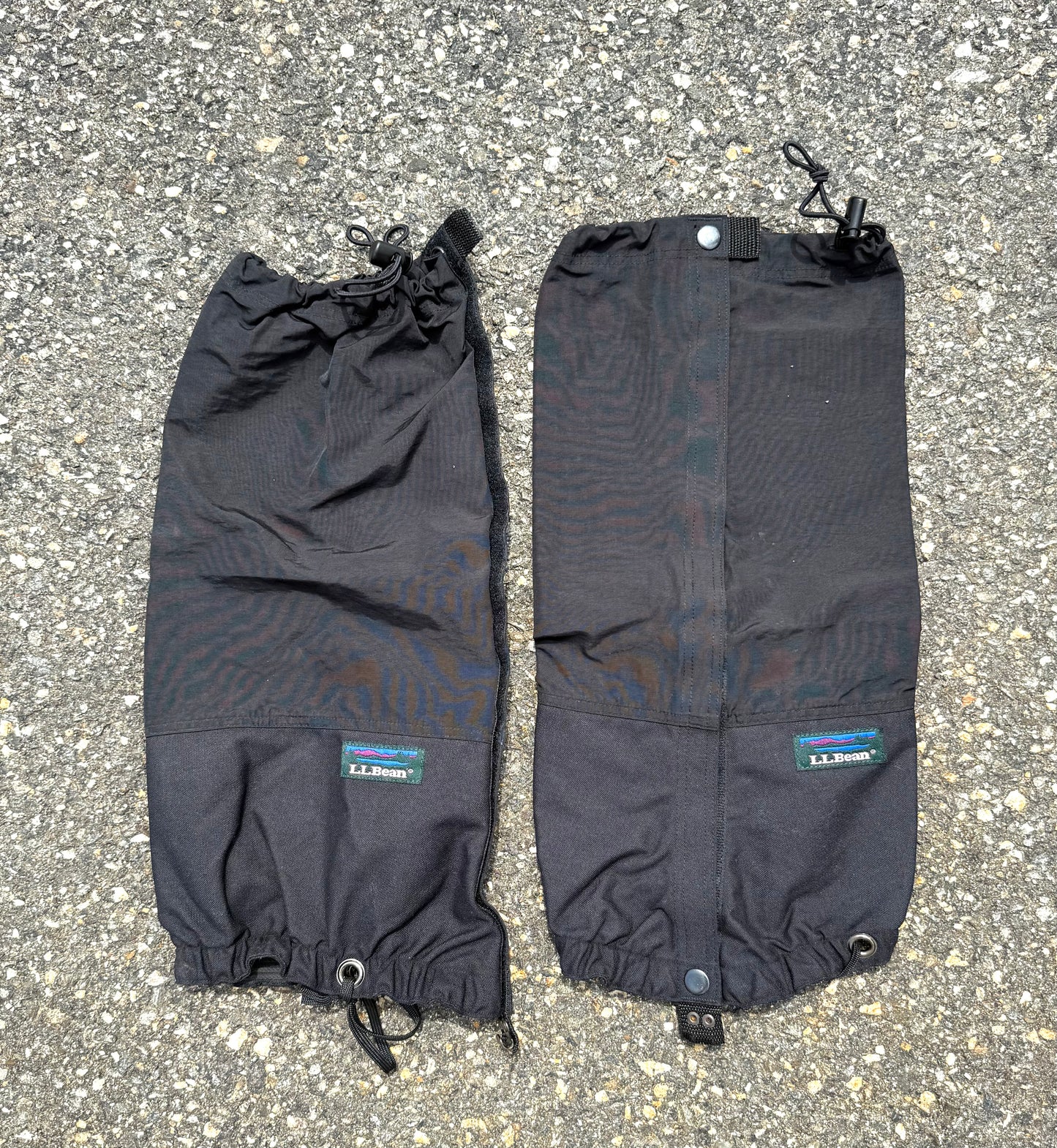 Vintage L.L. Bean Boot Hiking Snow Rain Gaiters Mountaineering Black