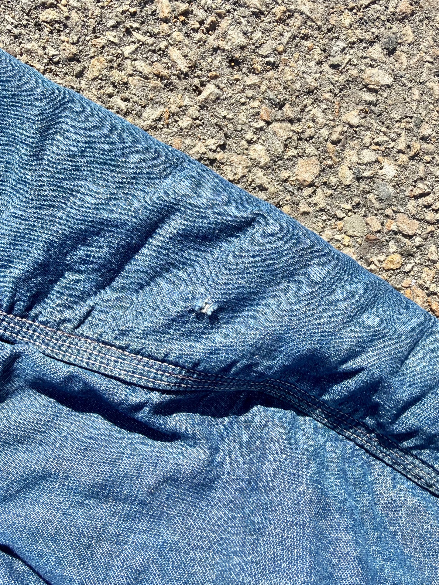 Vintage Hercules 40's 50's Detroit Blue Denim Blanket Lined Chore Jacket Medium