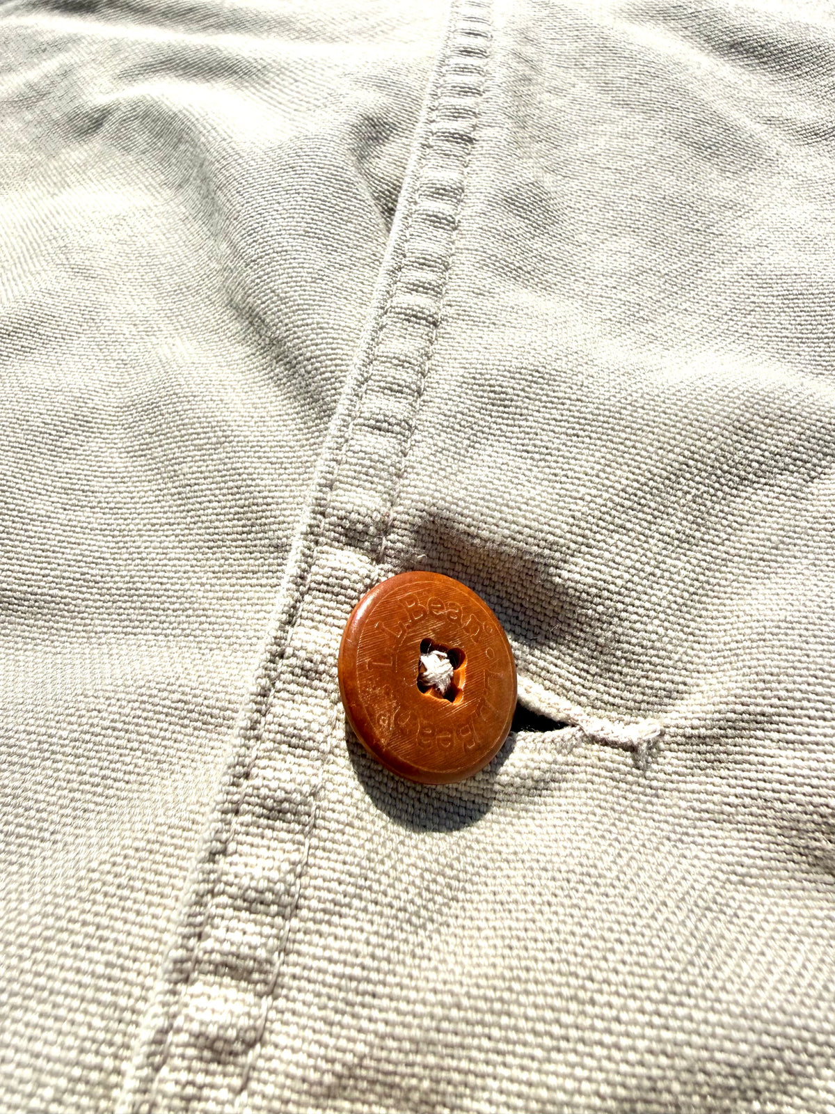 Vintage L.L. Bean Cotton Blanket Lined Barn Chore Coat Workwear Canvas Jacket XL
