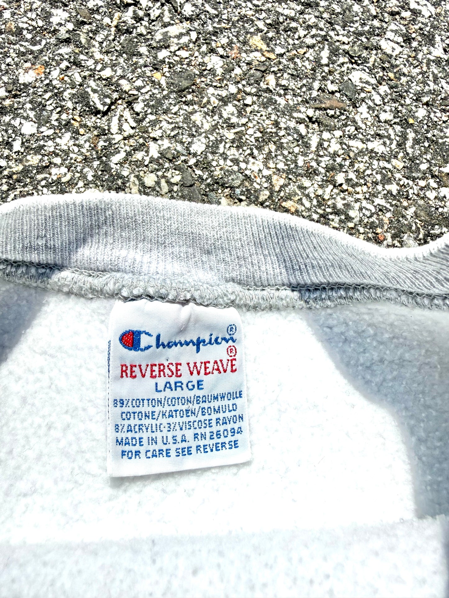 Vintage University of Maine UMaine Black Bears College Champion Reverse Weave 90s Sweatshirt Large