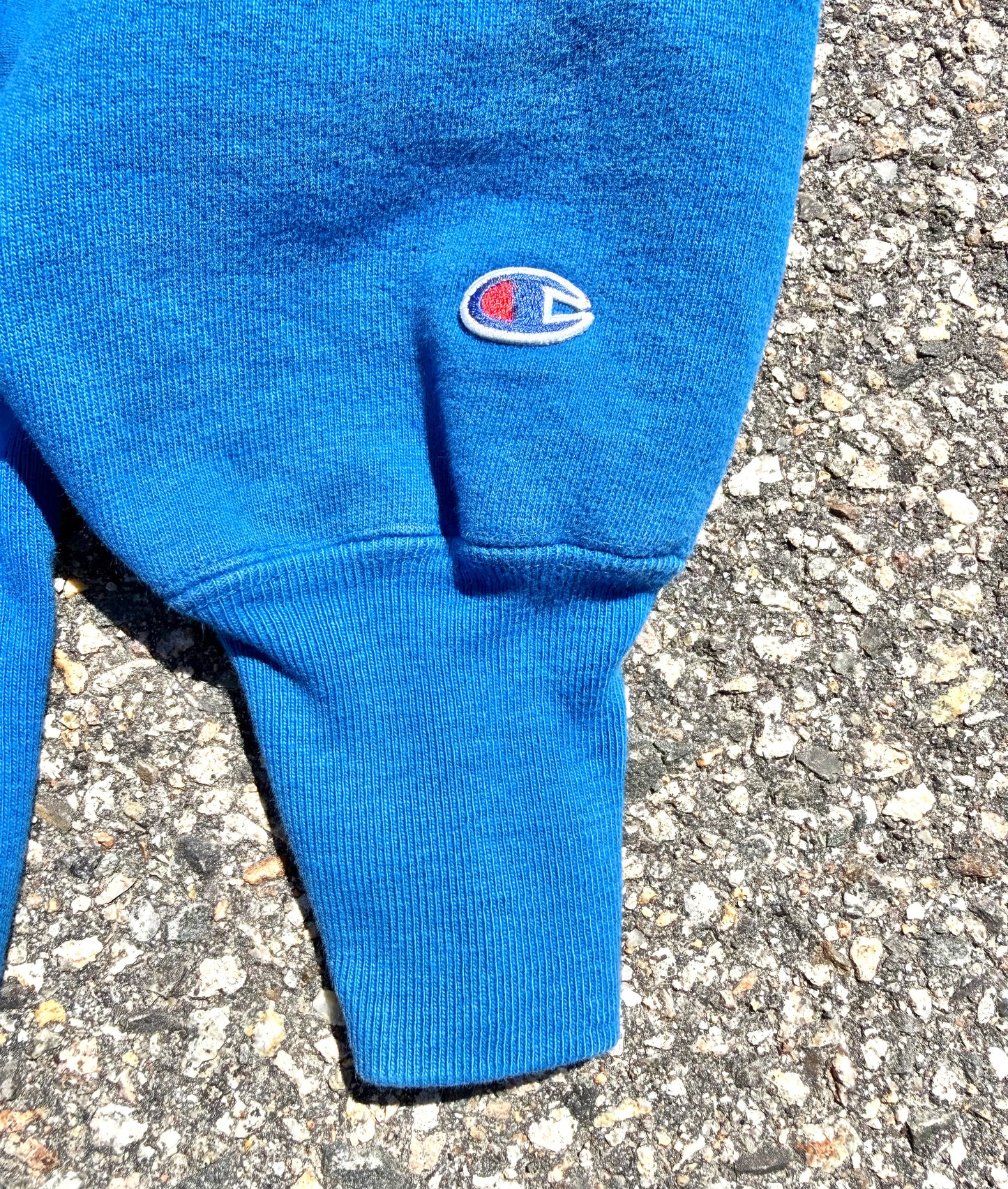 Vintage Champion Reverse Weave 90's Crewneck Sweatshirt Size L Large Bright Blue