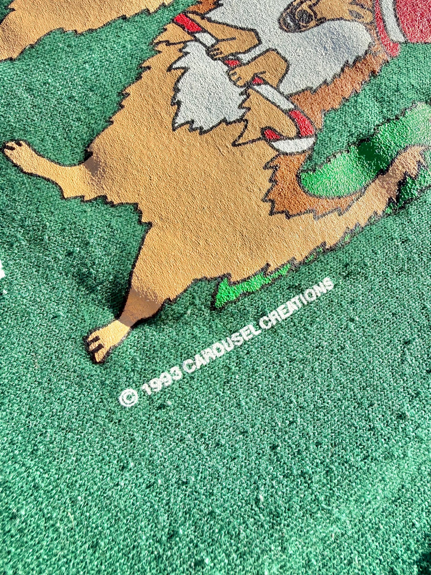 Vintage Christmas Collie Dog Ugly Sweater Retro 90s Crewneck Sweatshirt XL 1993