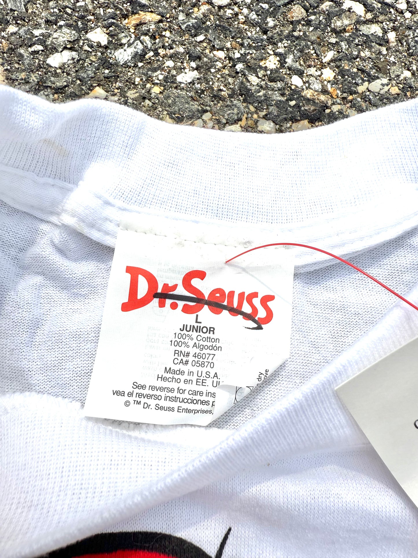 Vintage Dr Seuss Cat In The Hat 90's Single Stitch T Shirt Size L Large Deadstock With Tags 1994