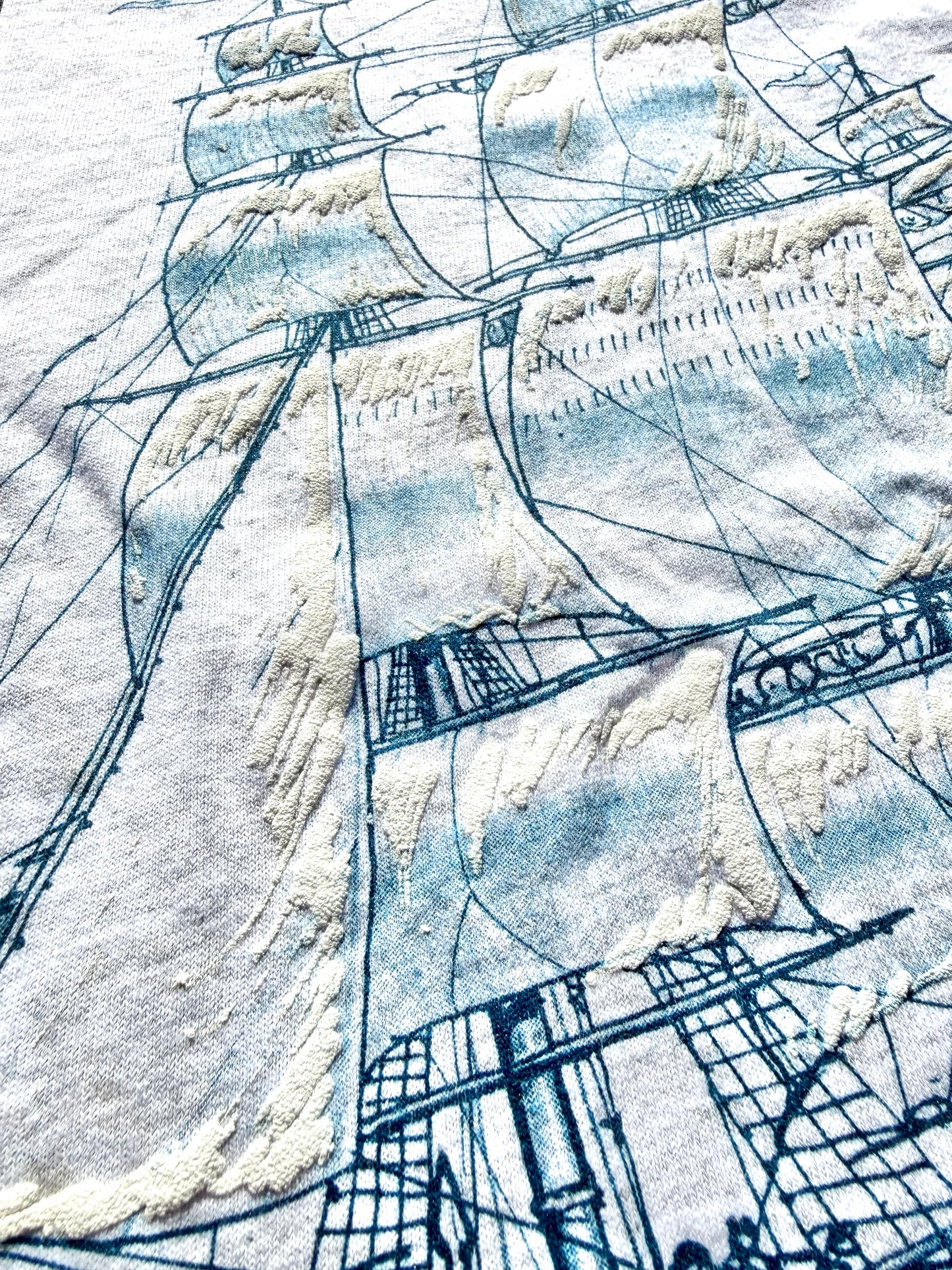 Vintage Sail Boston Massachusetts Tall Ships 90's Sailing T Shirt Size XL 1992