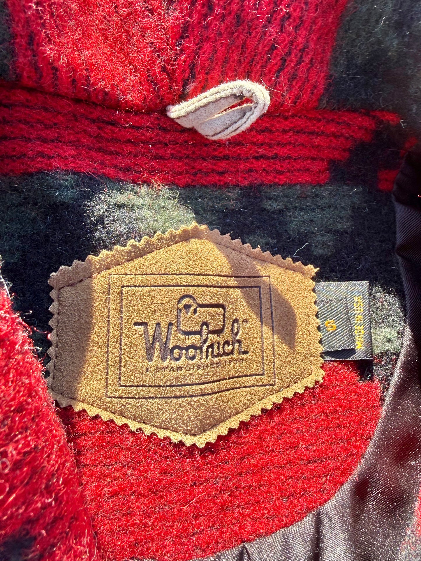 Vintage Woolrich Native Navajo Southwestern Geometric Wool Vest Unisex Size S Small