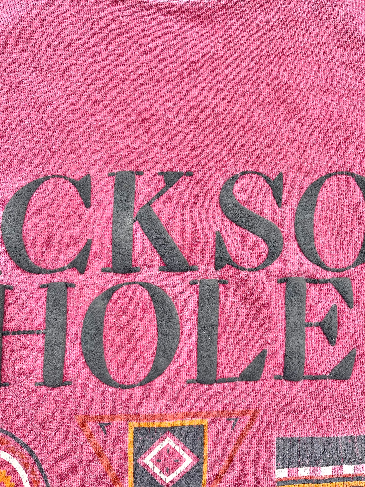 Vintage Jackson Hole Wyoming Western 90’s Single Stitch T Shirt Size 2XL Red