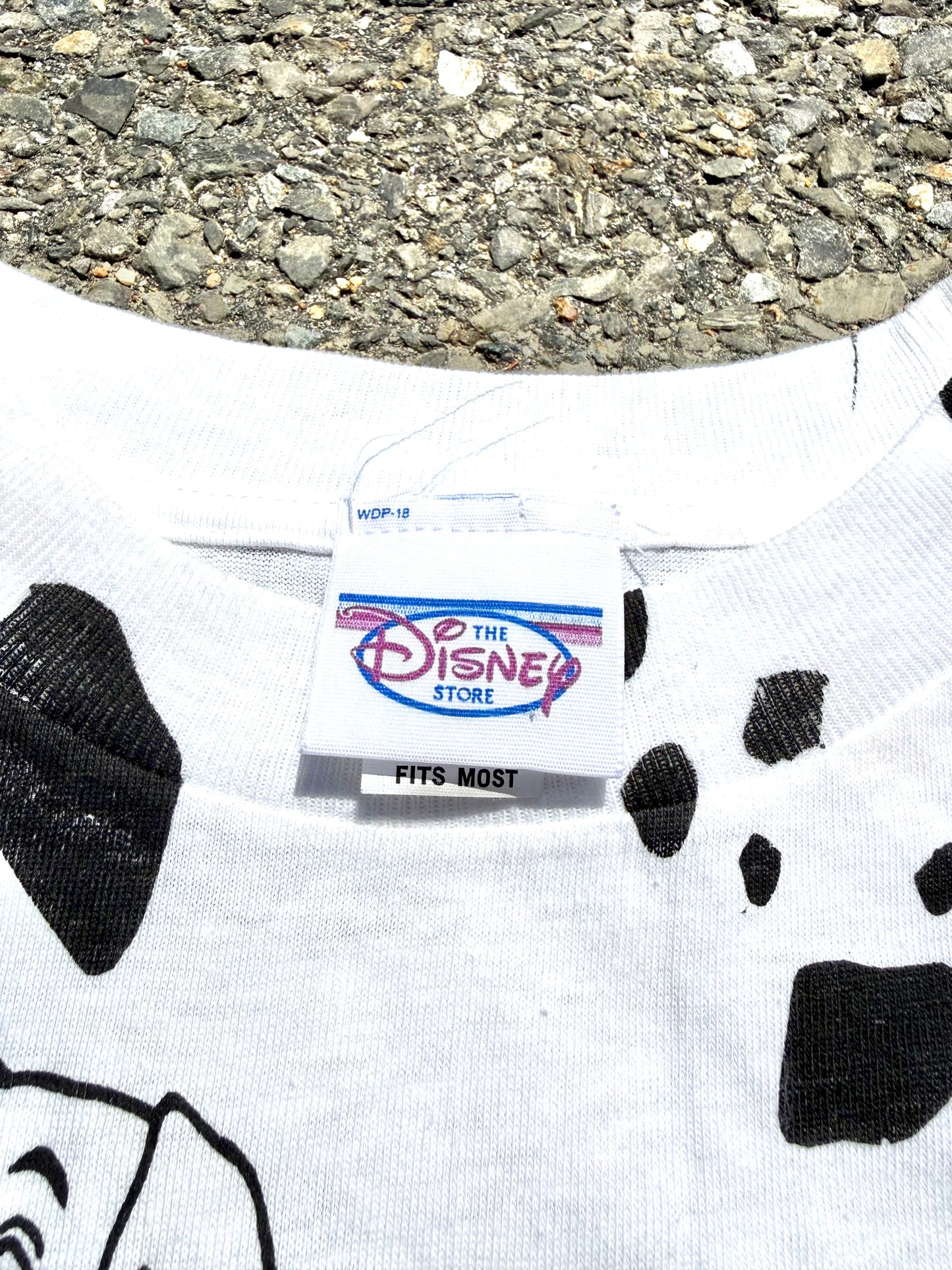 Vintage Disney 101 Dalmatians 90's Crazy AOP All Over Print Movie T Shirt Large