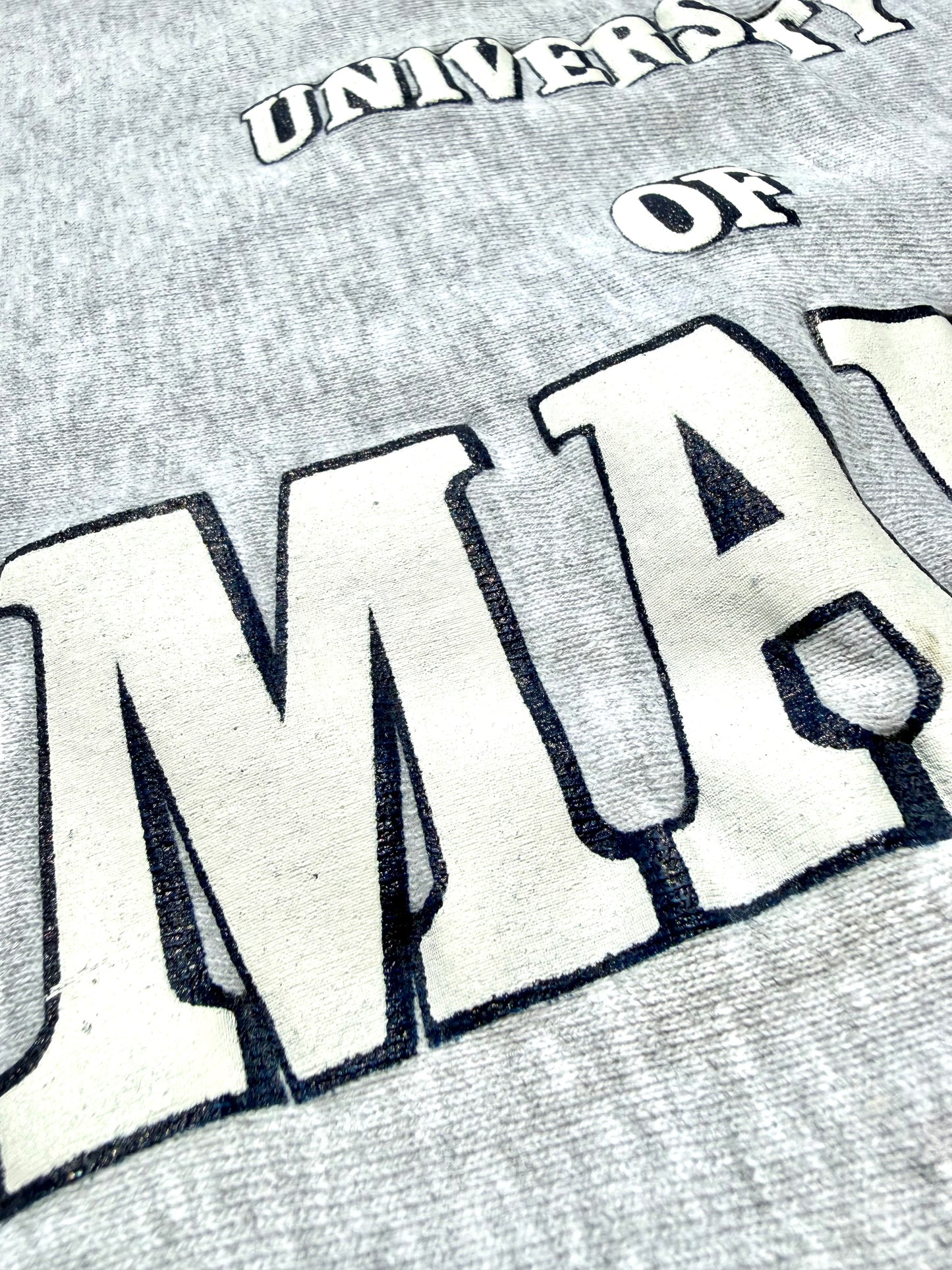 Vintage University of Maine UMaine Black Bears College Champion Reverse Weave 90s Sweatshirt Large