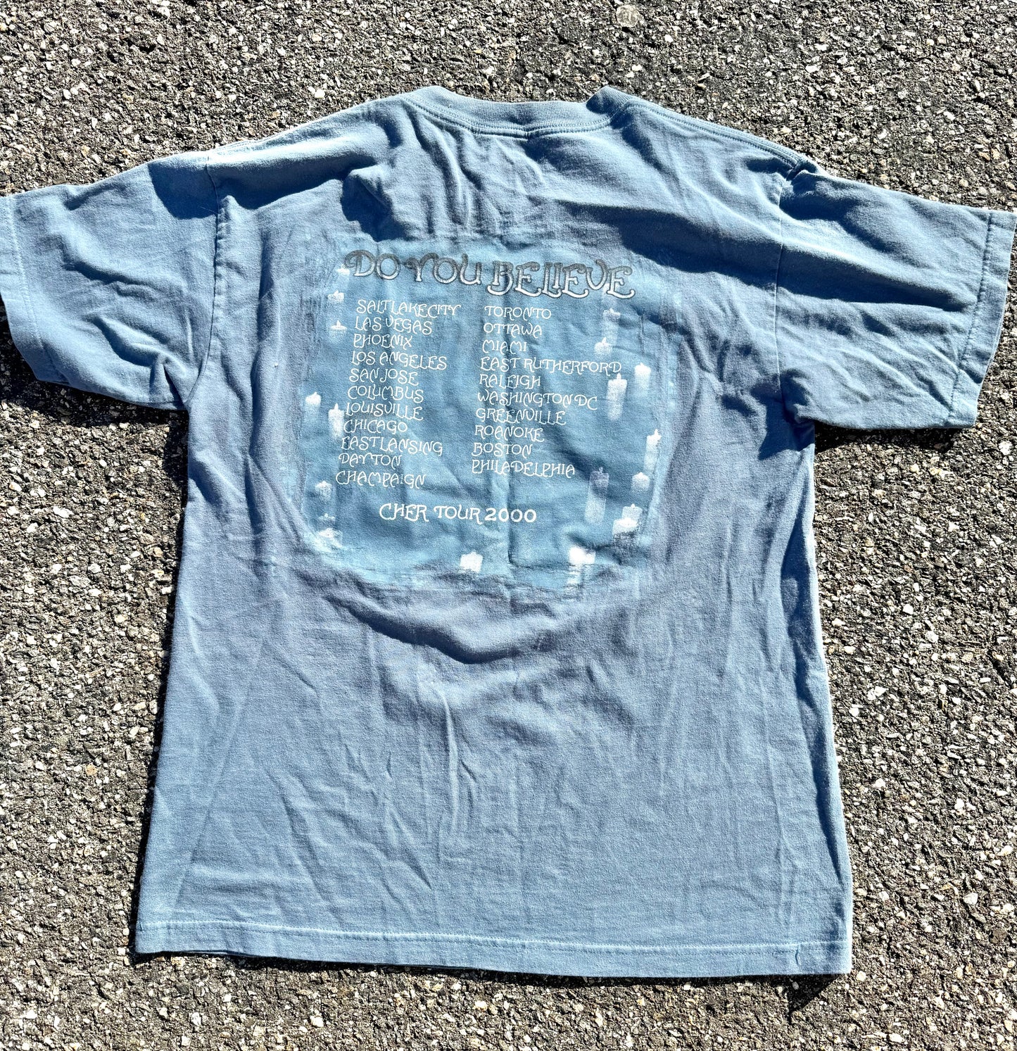 Vintage Cher 90's Do You Believe Tour Concert T Shirt Size M Medium Giant Tag Made in USA