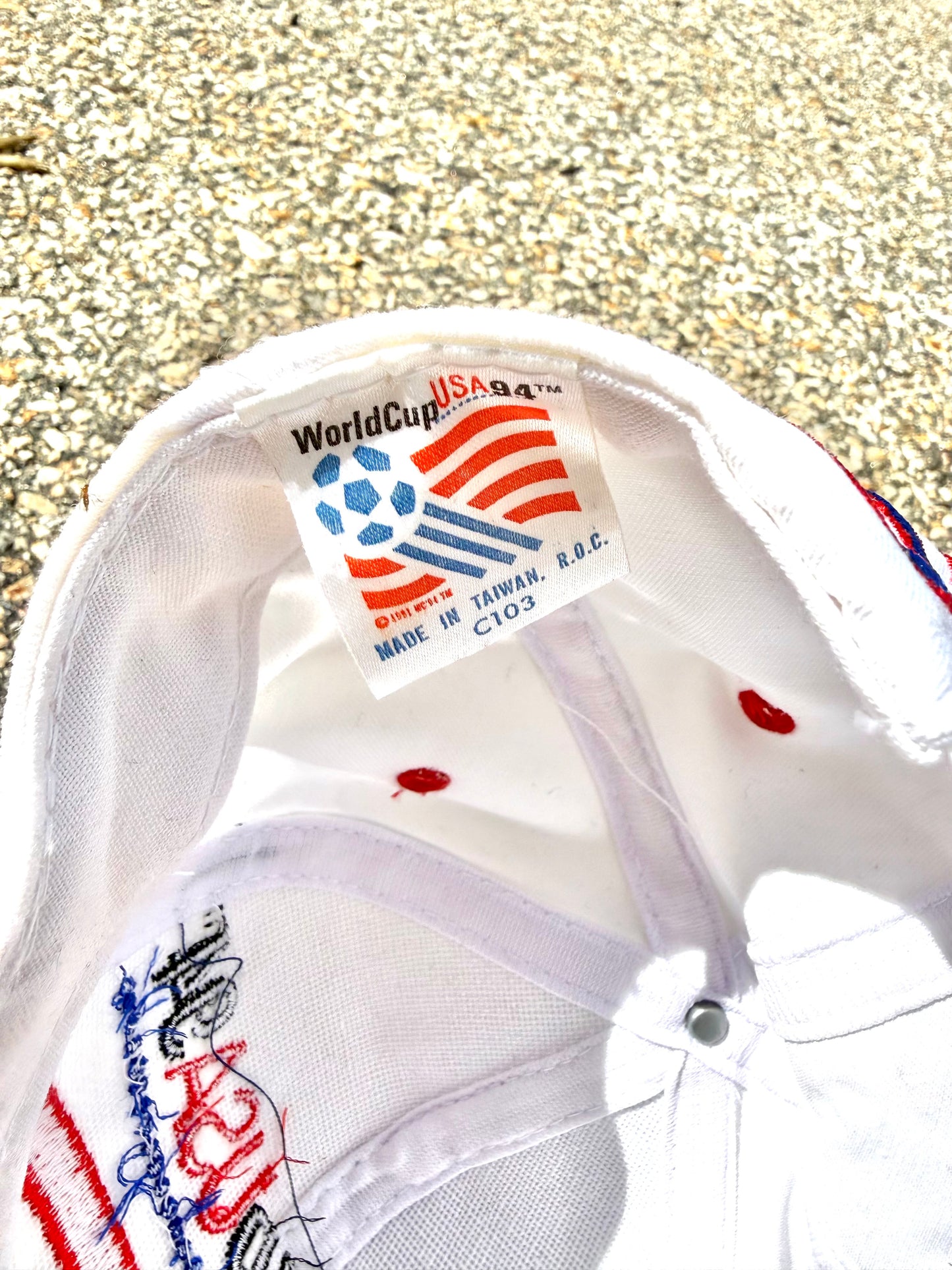 Vintage Adidas World Cup 1994 Soccer USA Retro 90's Snapback Hat