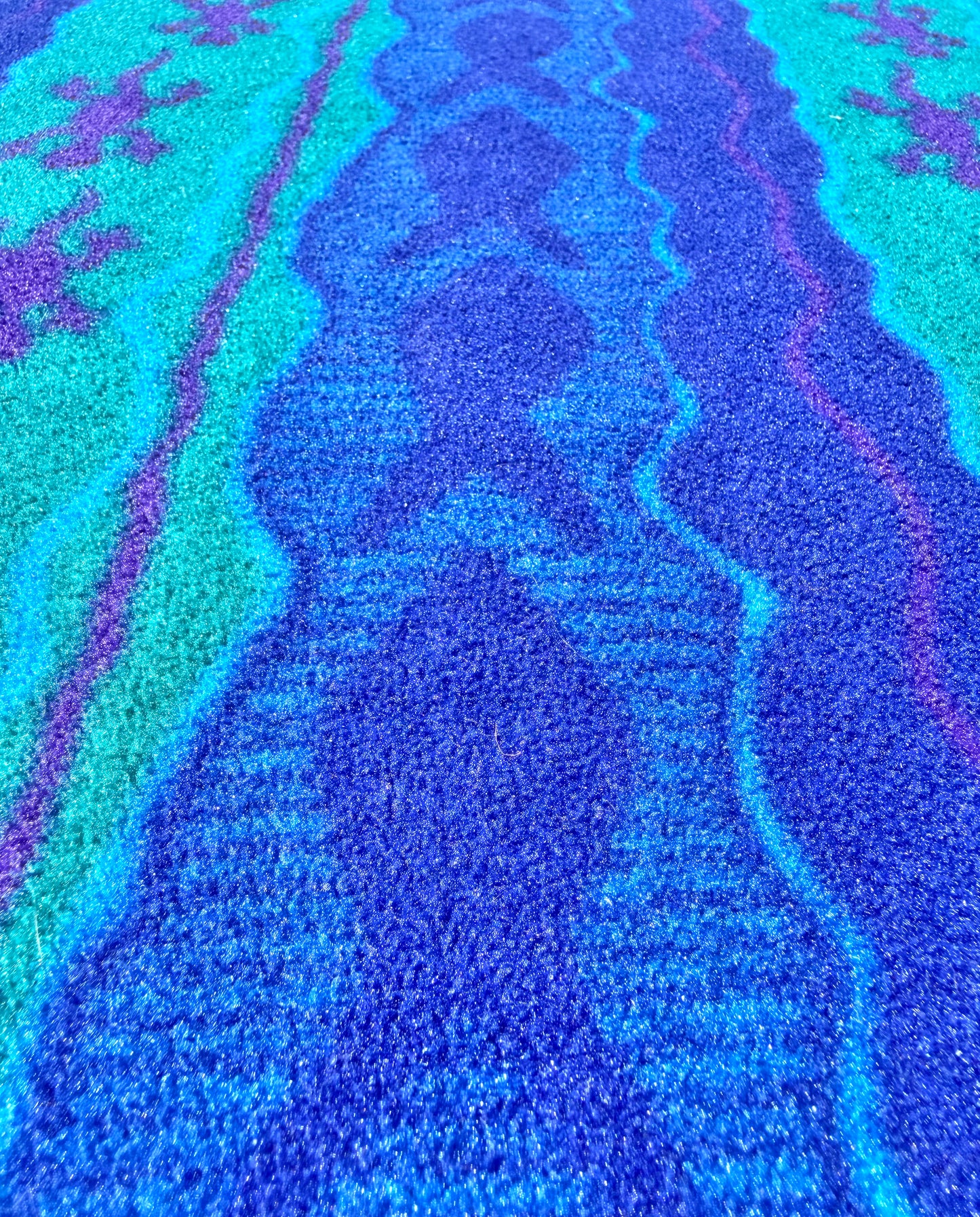 Vintage Chuck Roast 90's Southwestern Lizard Aztec Small Fleece Blanket 52.5 x 32.5 inches