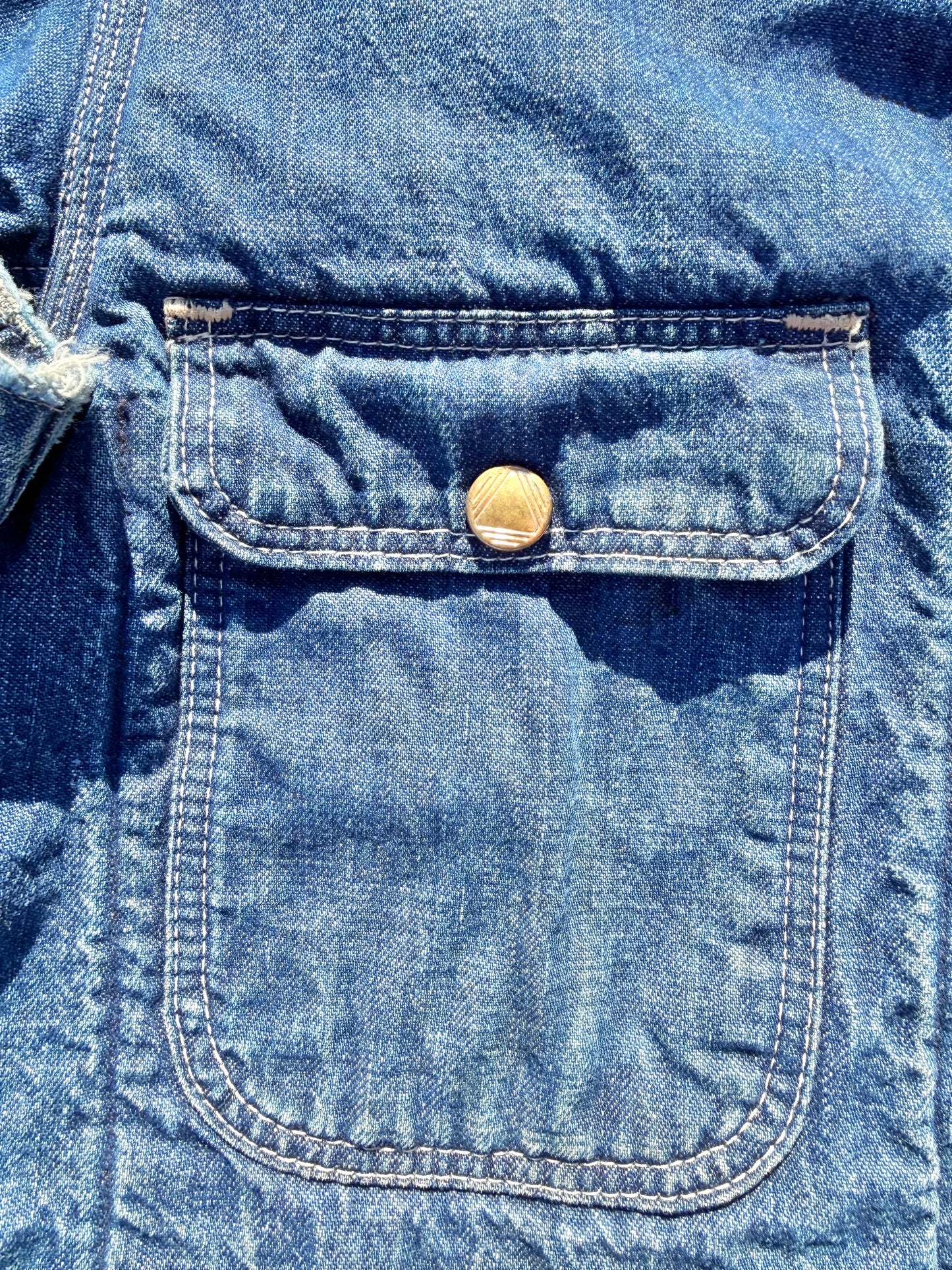 Vintage Hercules 40's 50's Detroit Blue Denim Blanket Lined Chore Jacket Medium