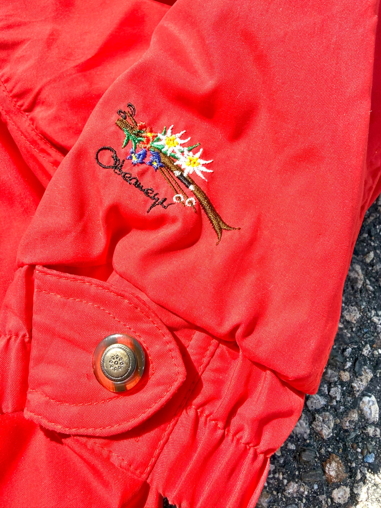 Vintage Obermeyer Retro 90s Women's One Piece Full Body Snow Ski Suit Size 10 Red