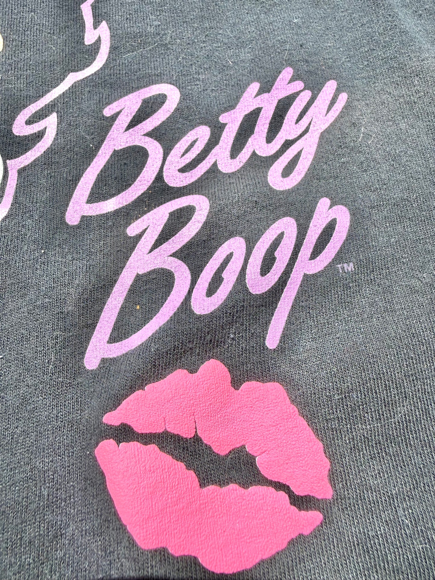 Vintage Betty Boop Cartoon Retro 90's T Shirt Size L Large Black 1994