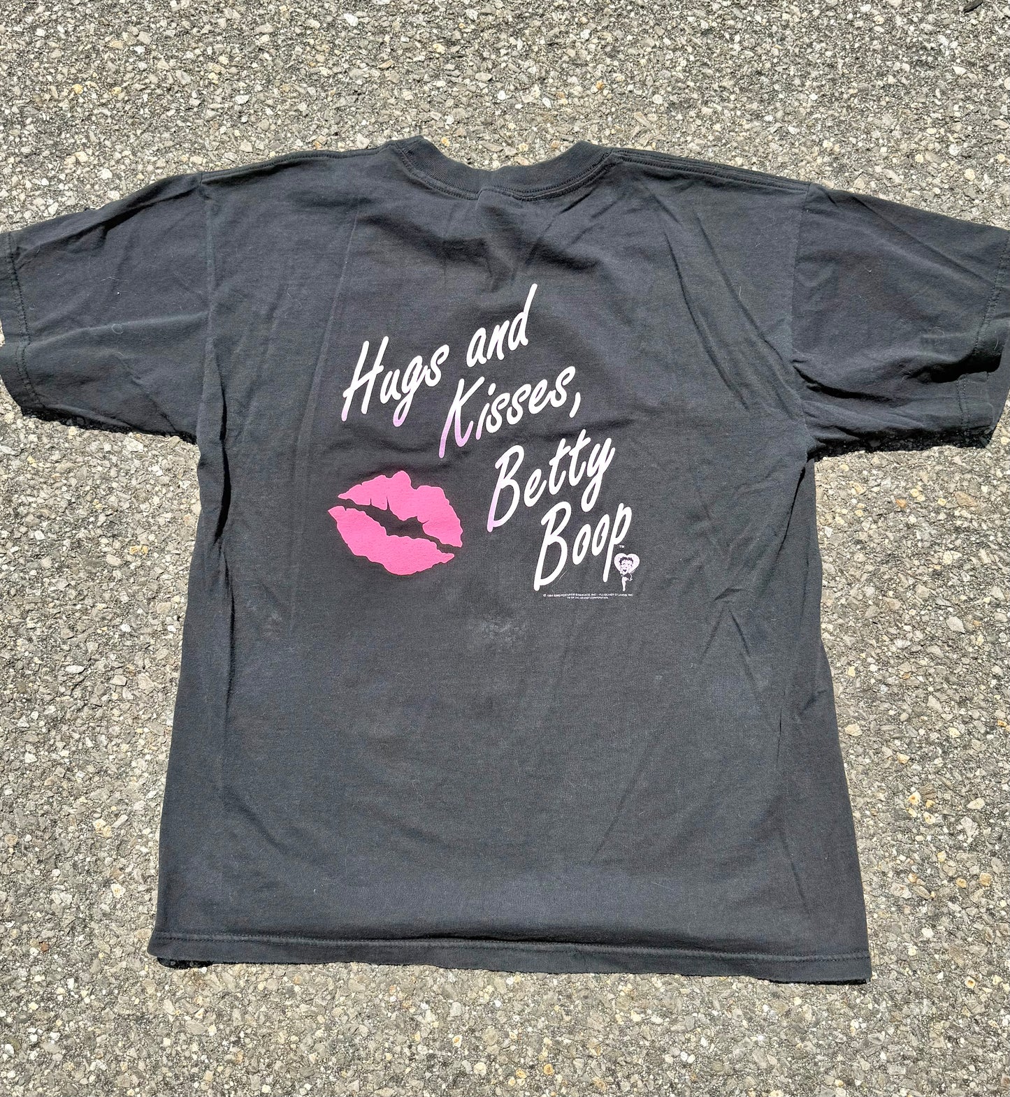 Vintage Betty Boop Cartoon Retro 90's T Shirt Size L Large Black 1994
