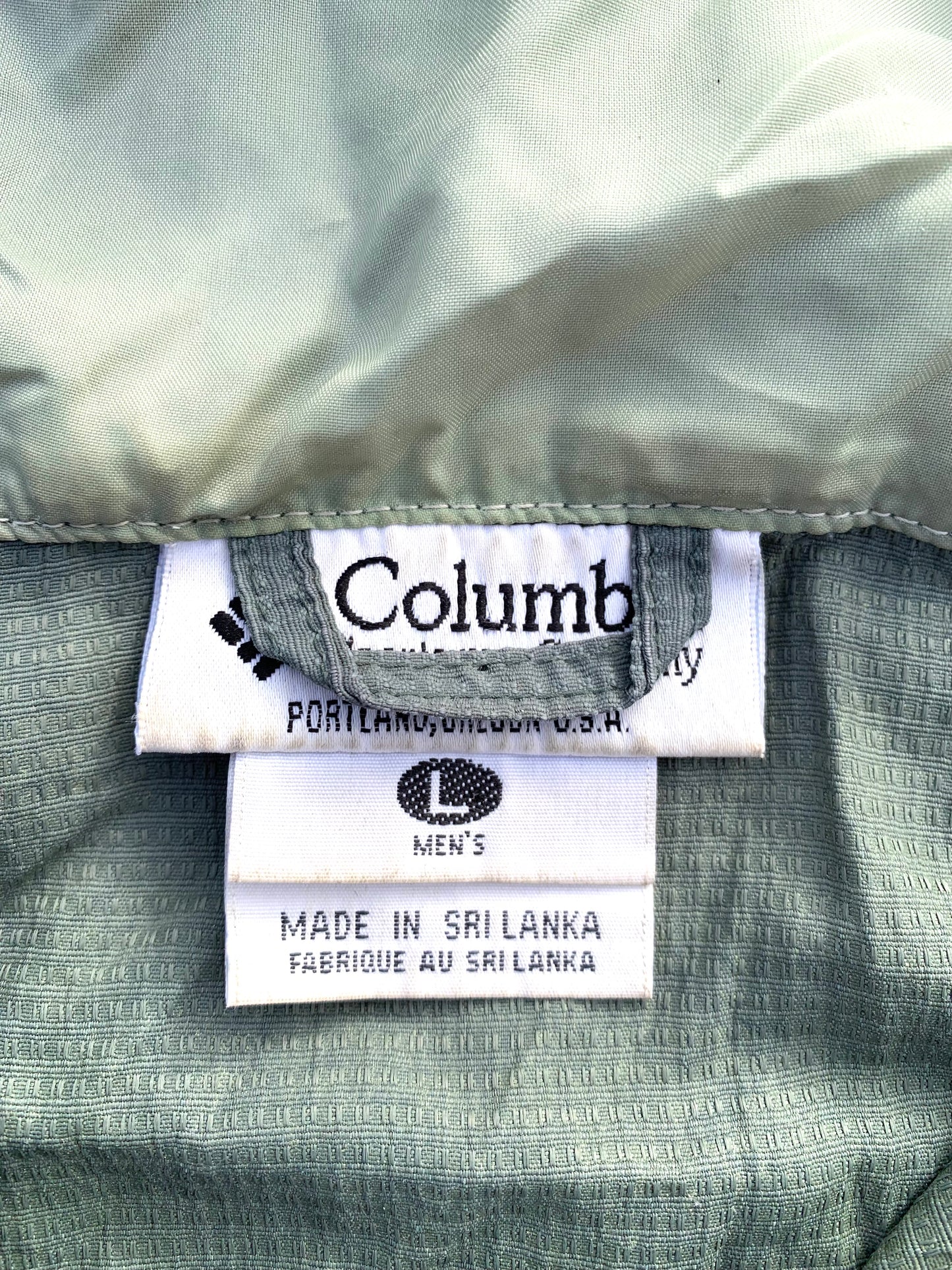 Vintage Columbia Colorblock 90's Gorpcore Packable Windbreaker Jacket Men's Size Large