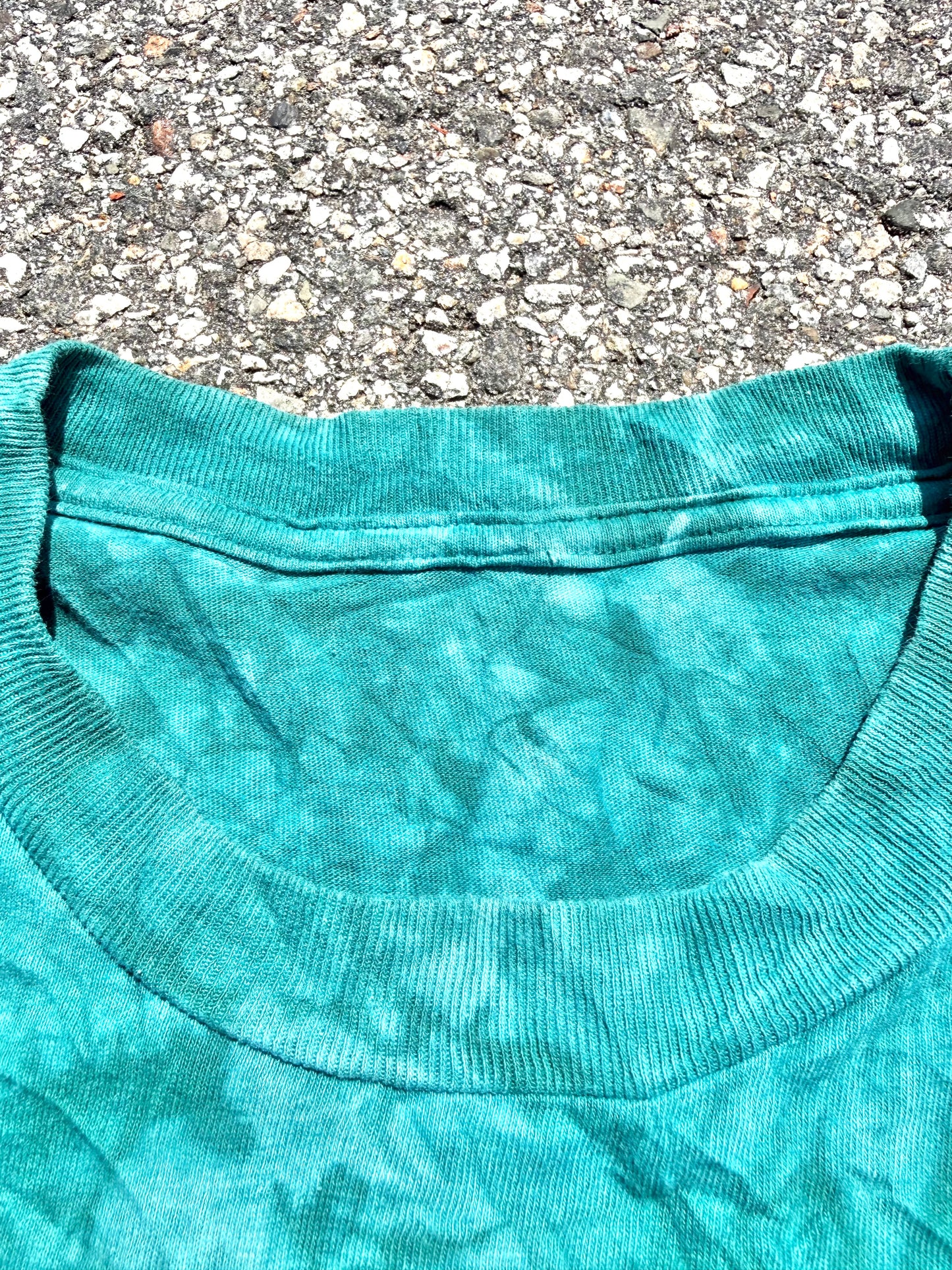 Vintage Habitat 90's Acid Tie Dye Dolphin Nature T Shirt Size M Medium 1997