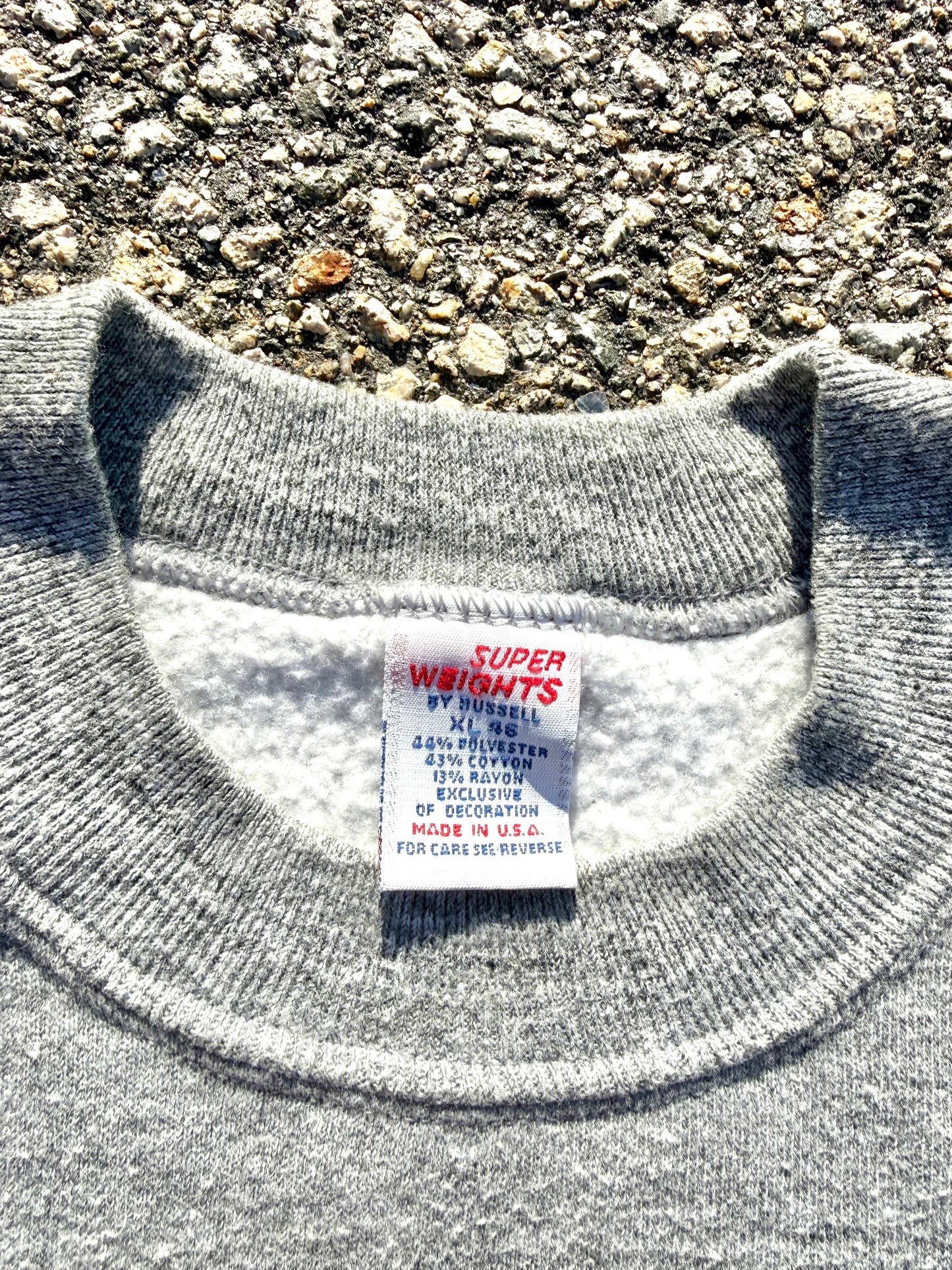 Vintage UNH University New Hampshire Wildcats 80's College Sweatshirt Size M Medium Gray